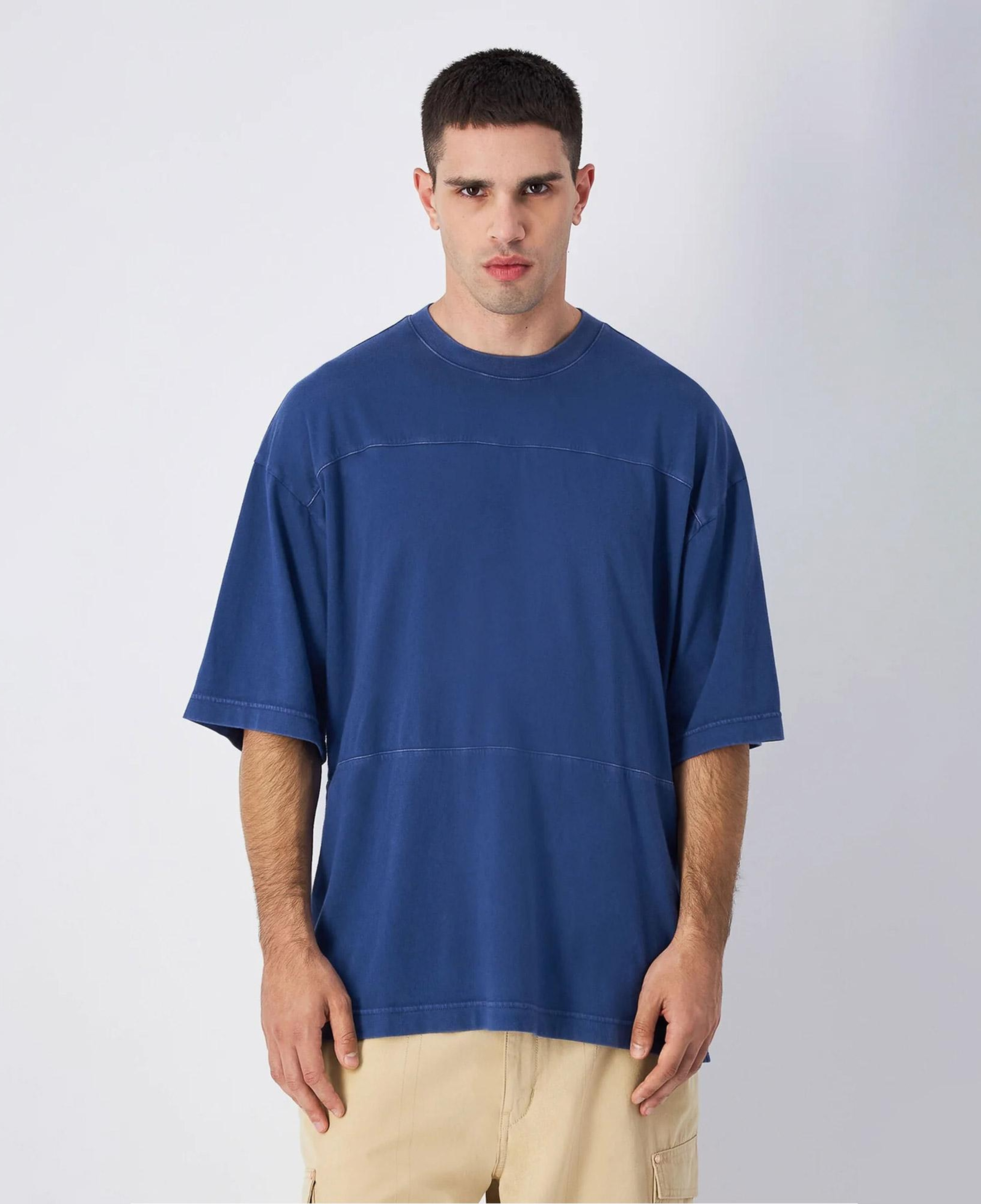 Champion Oversized Erkek Mavi T-Shirt
