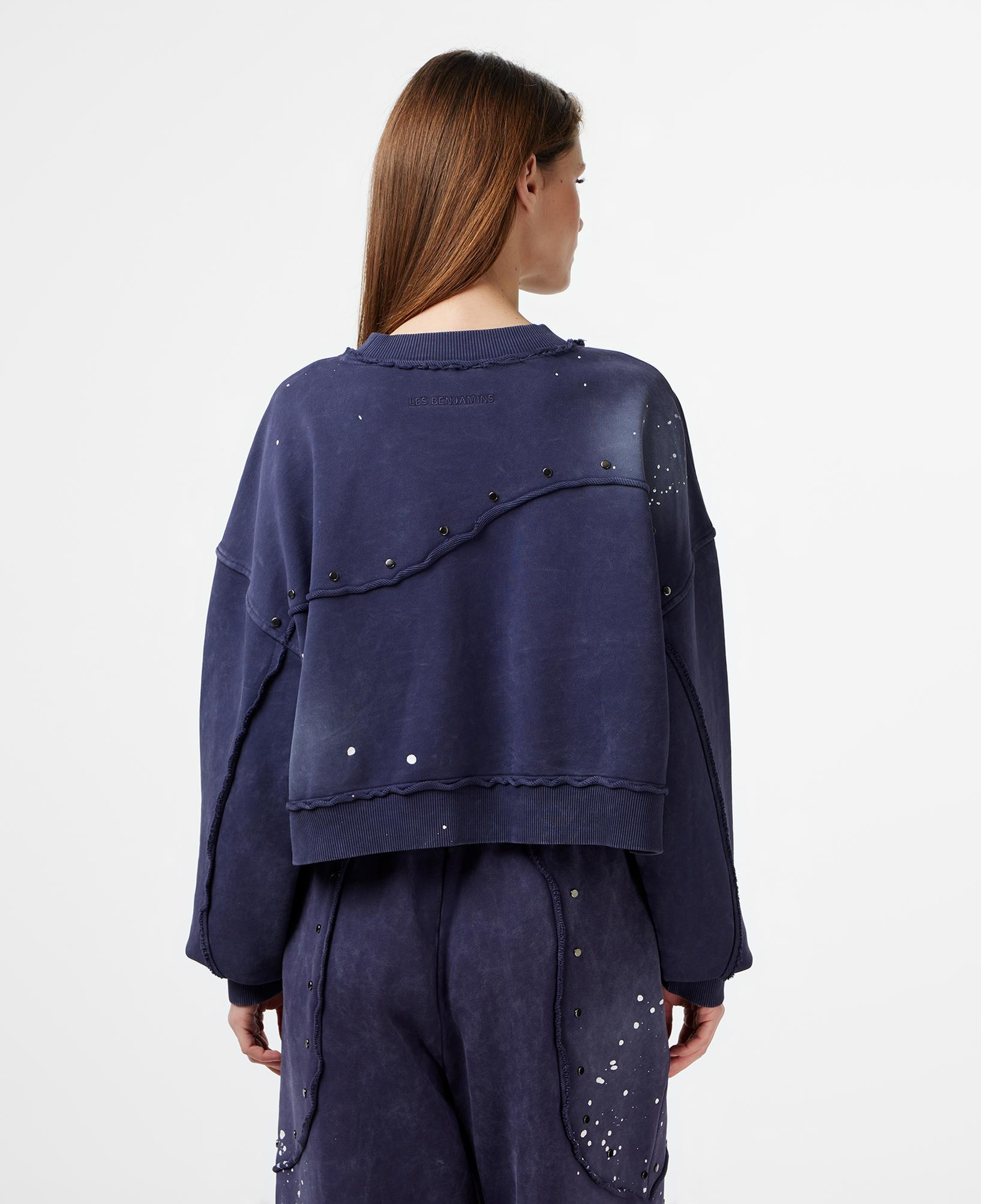 Les Benjamins Regular Fit Kadın Mor Sweatshirt