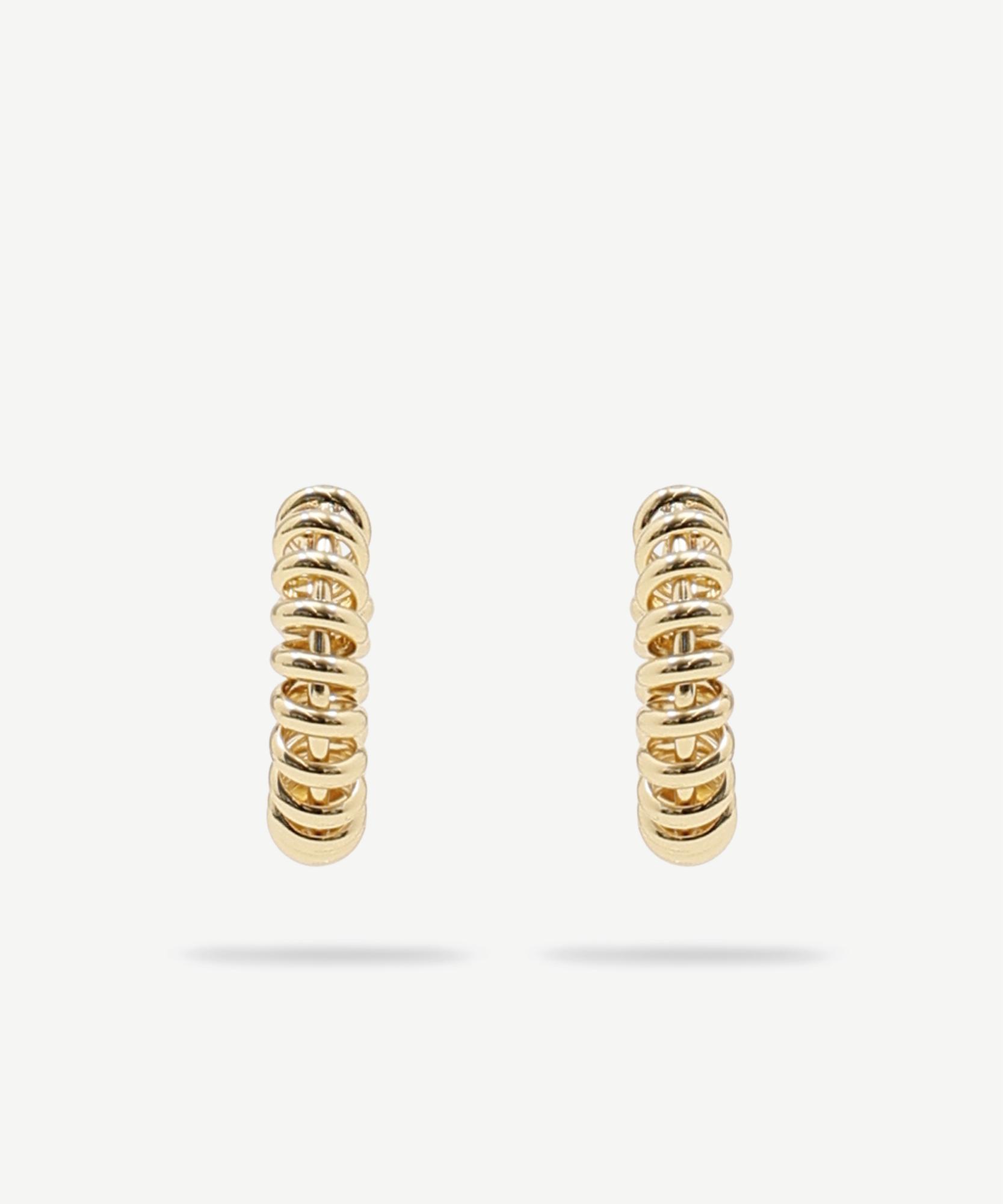 YARGICI Dokulu Gold Küpe