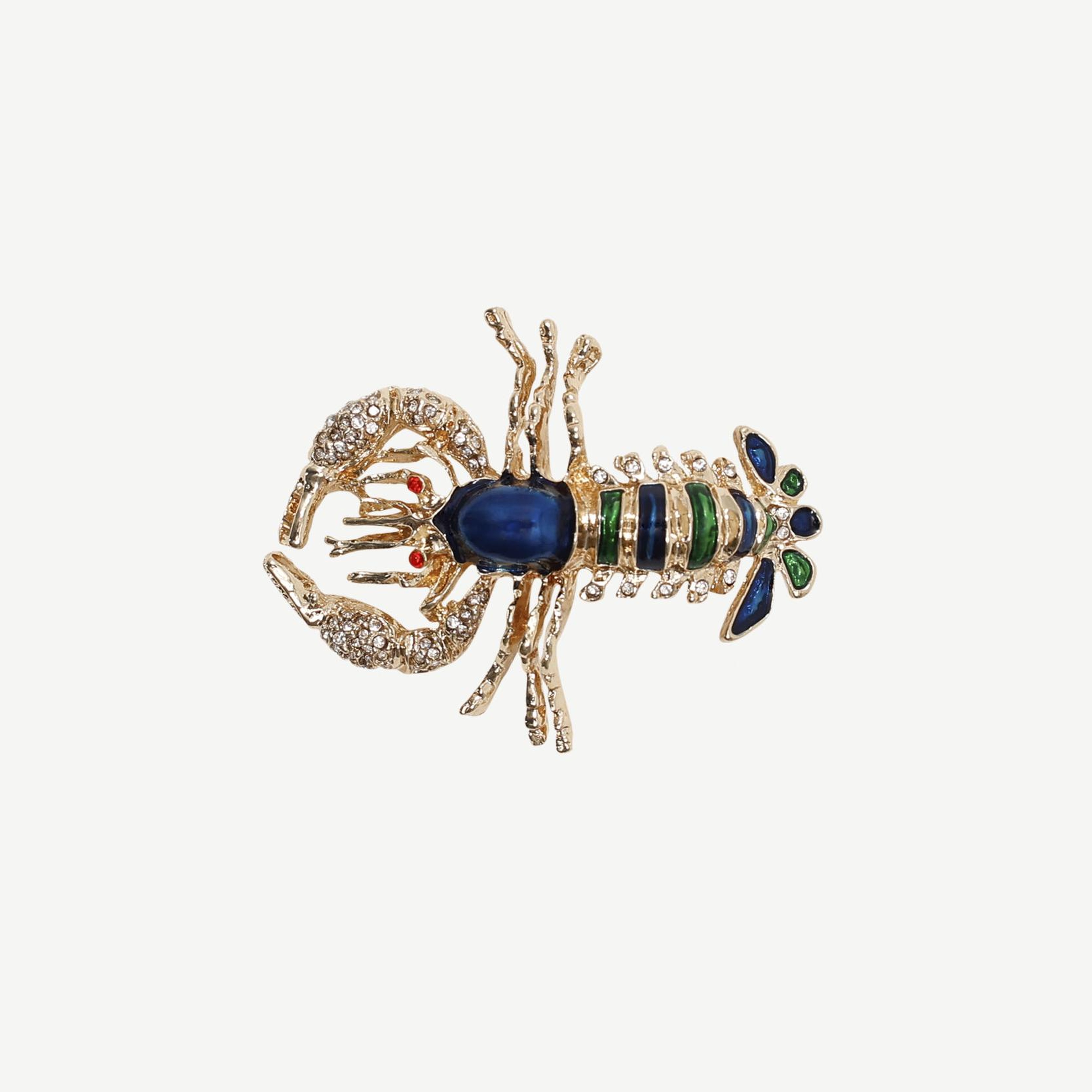 YARGICI Istakoz Figürlü Broş