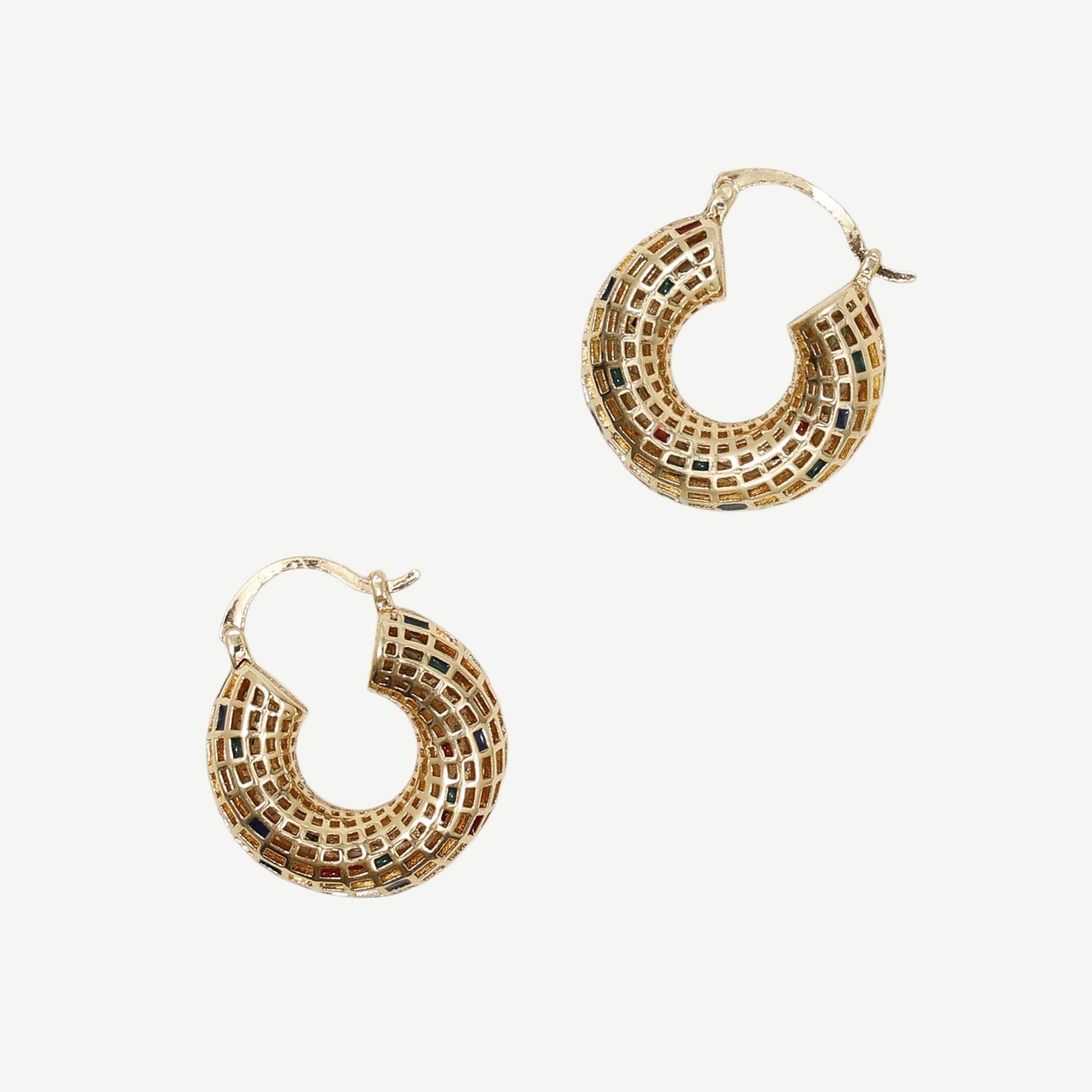 YARGICI Dokulu Halka Küpe