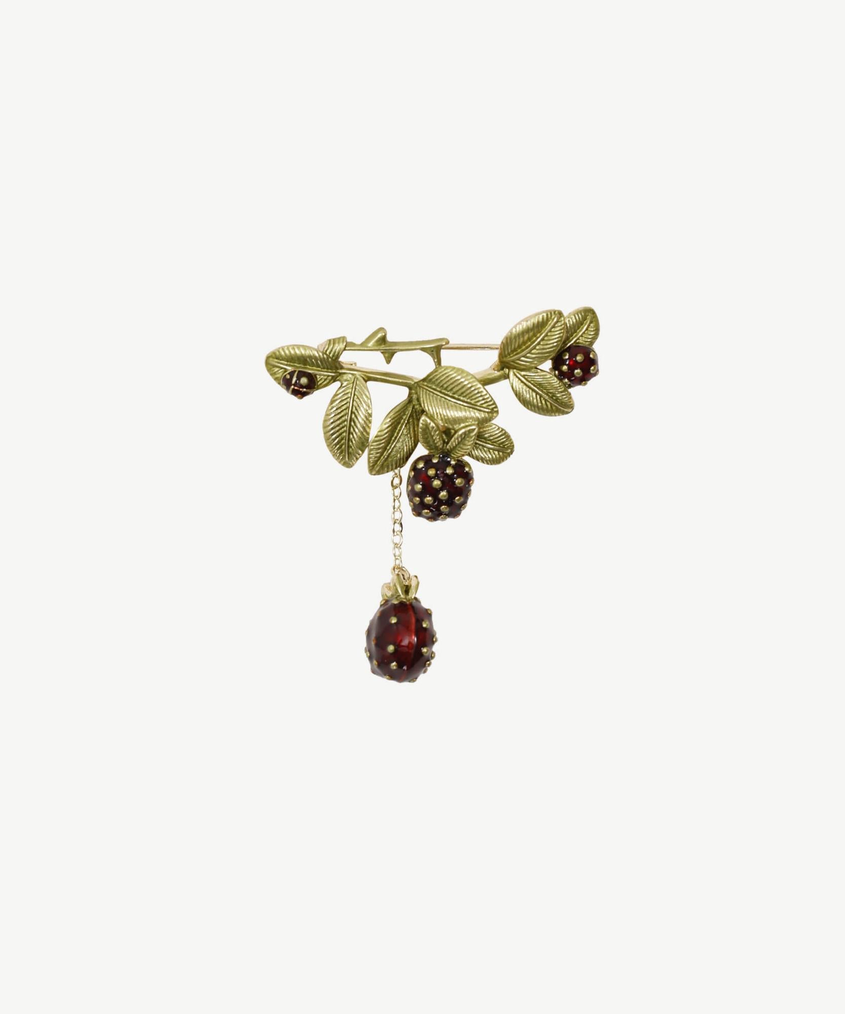 YARGICI Meyve Figürlü Broş