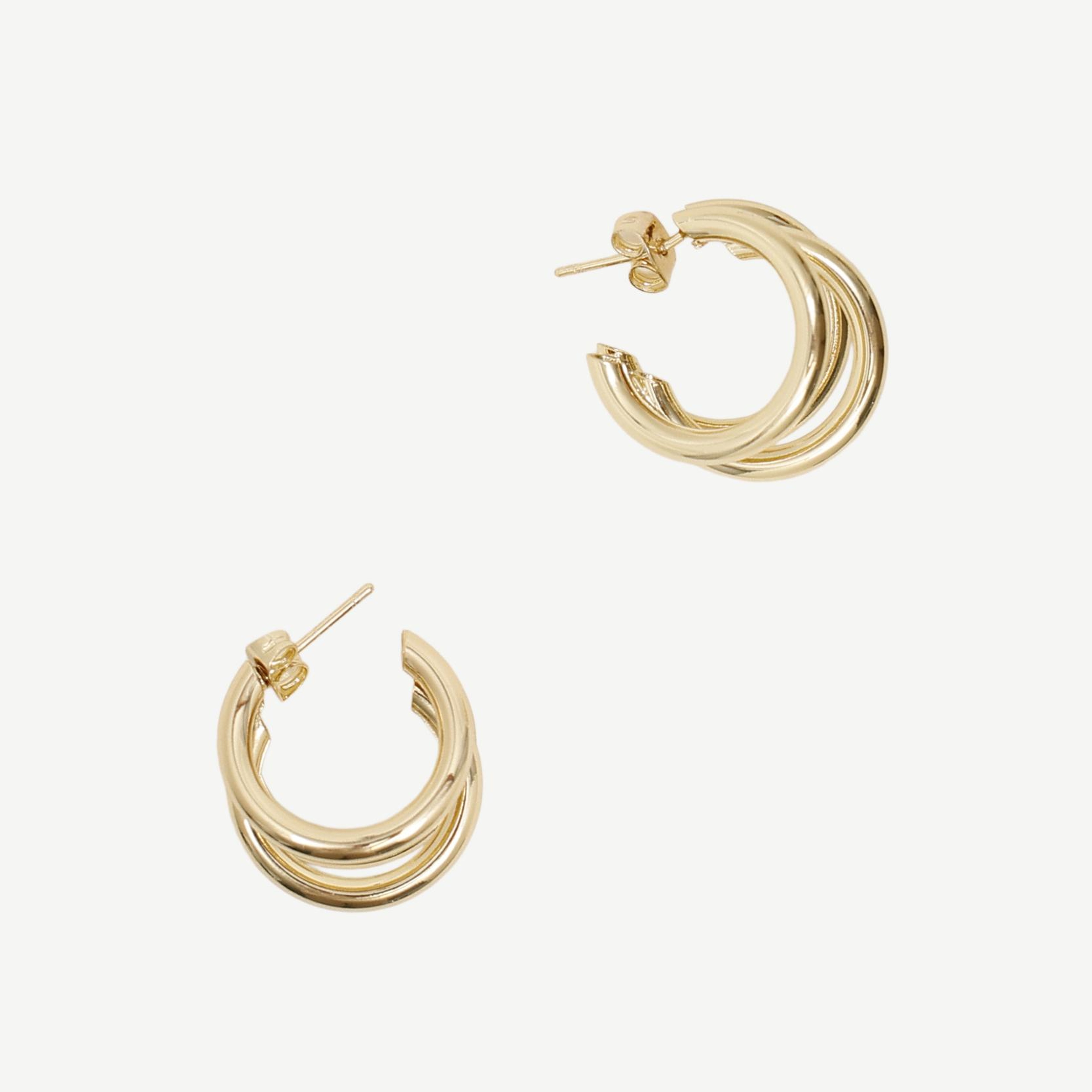 YARGICI Üç Sıralı Küpe