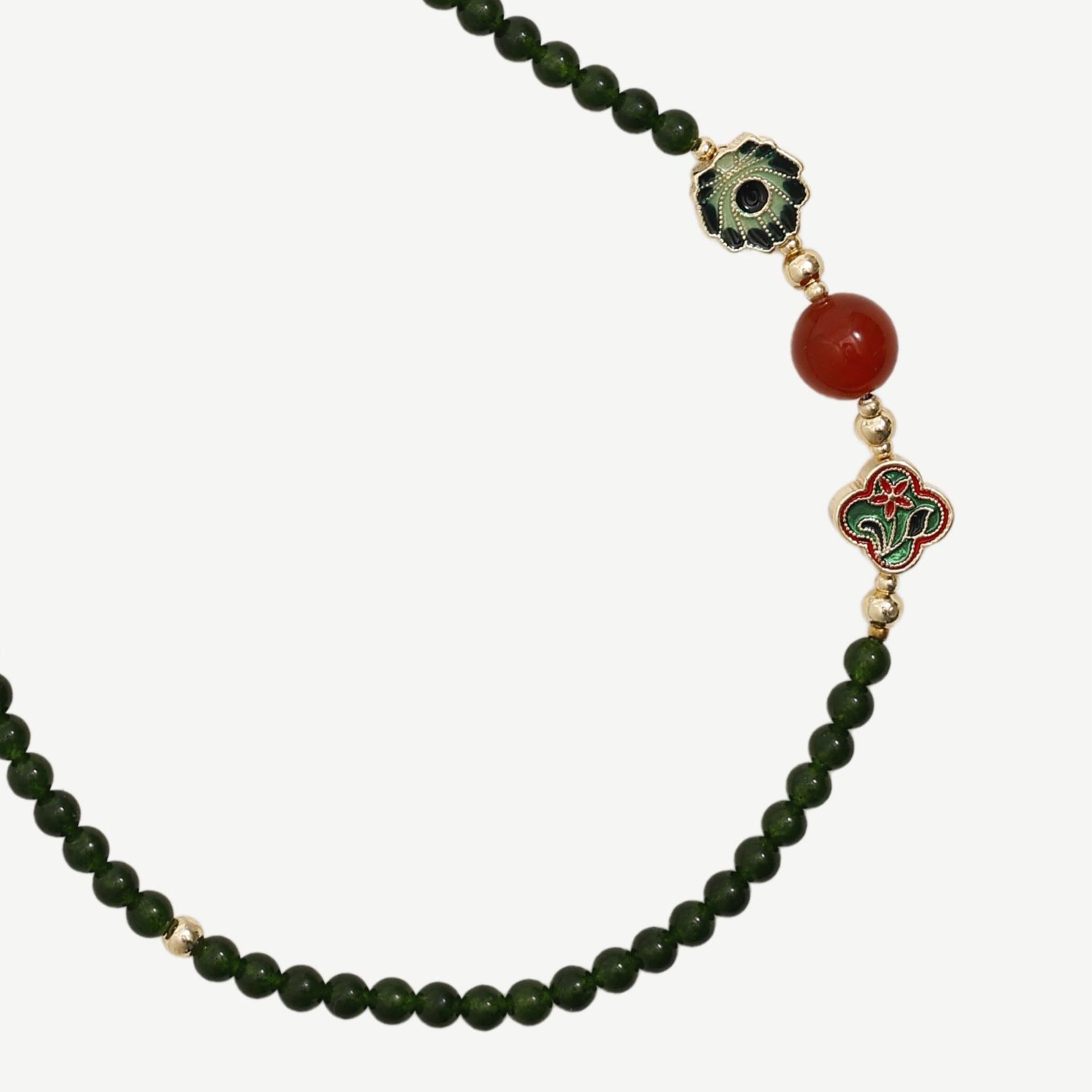 YARGICI Akik İçerikli Kolye