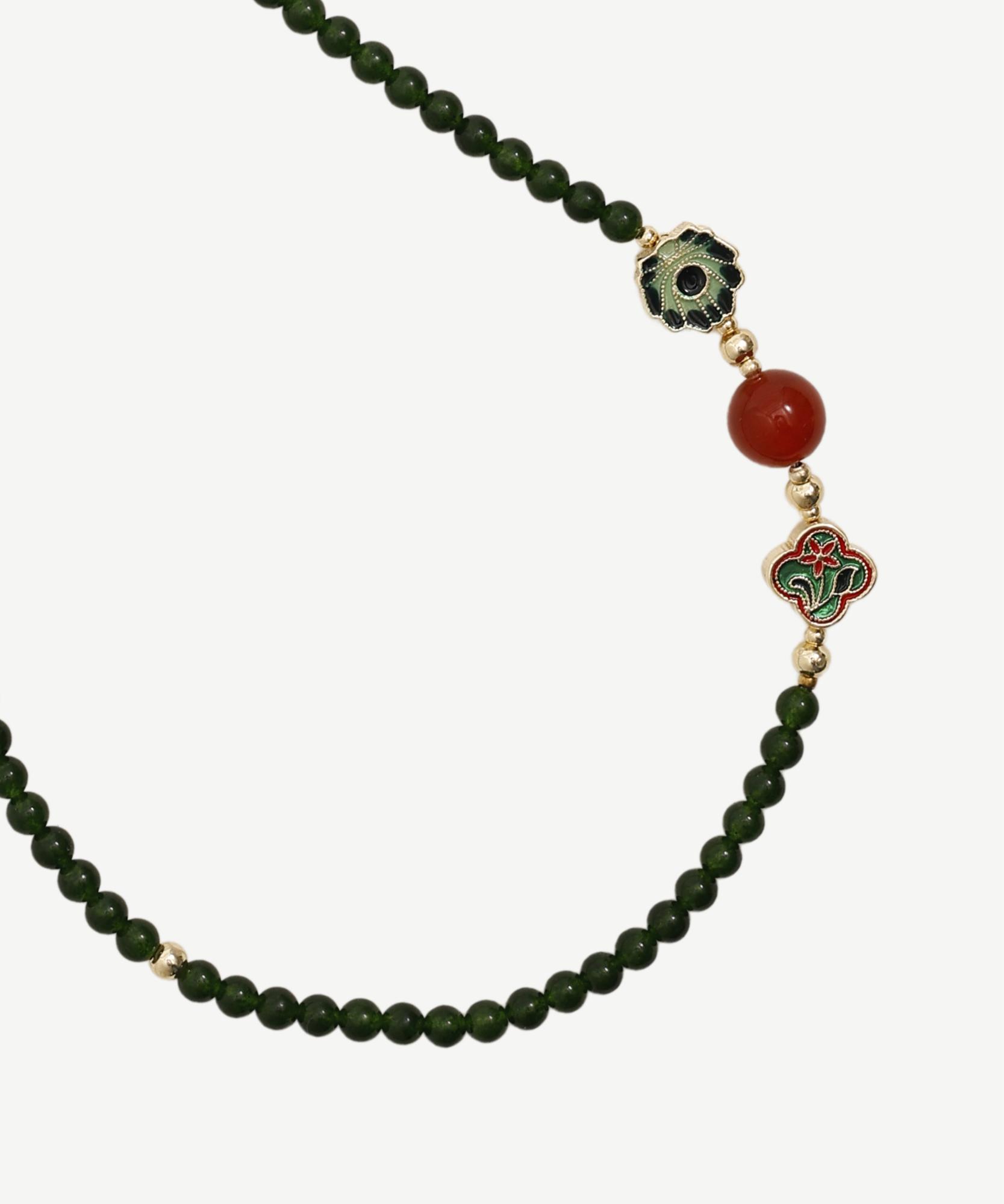 YARGICI Akik İçerikli Kolye