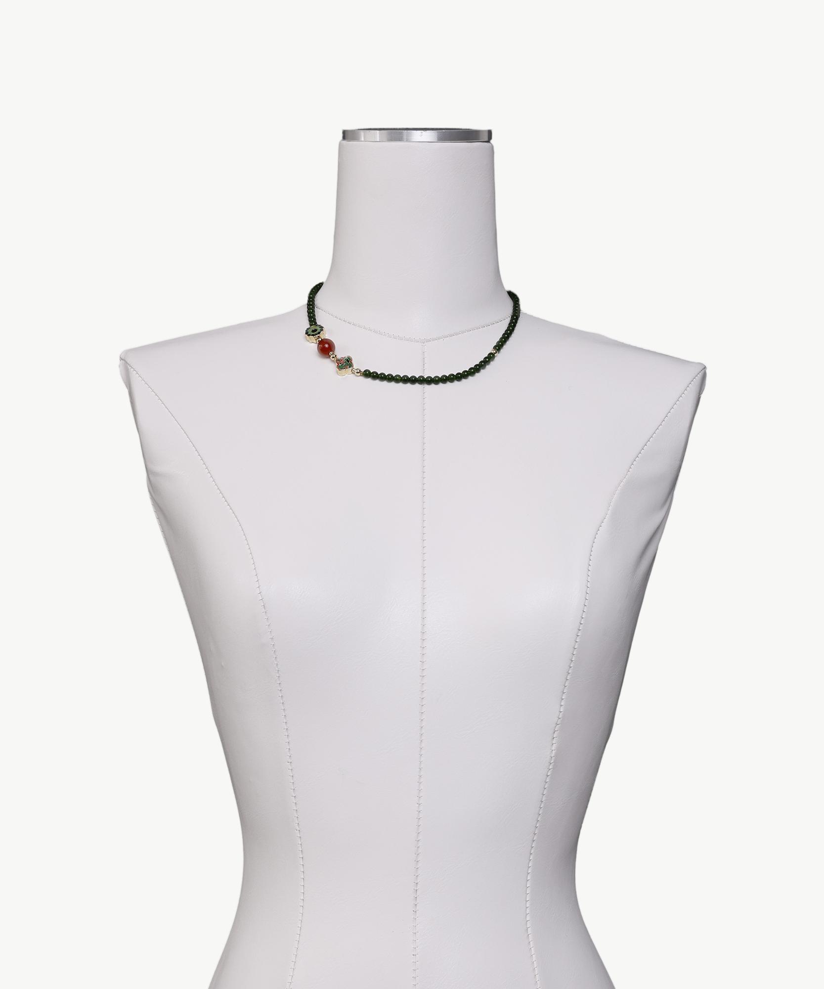 YARGICI Akik İçerikli Kolye