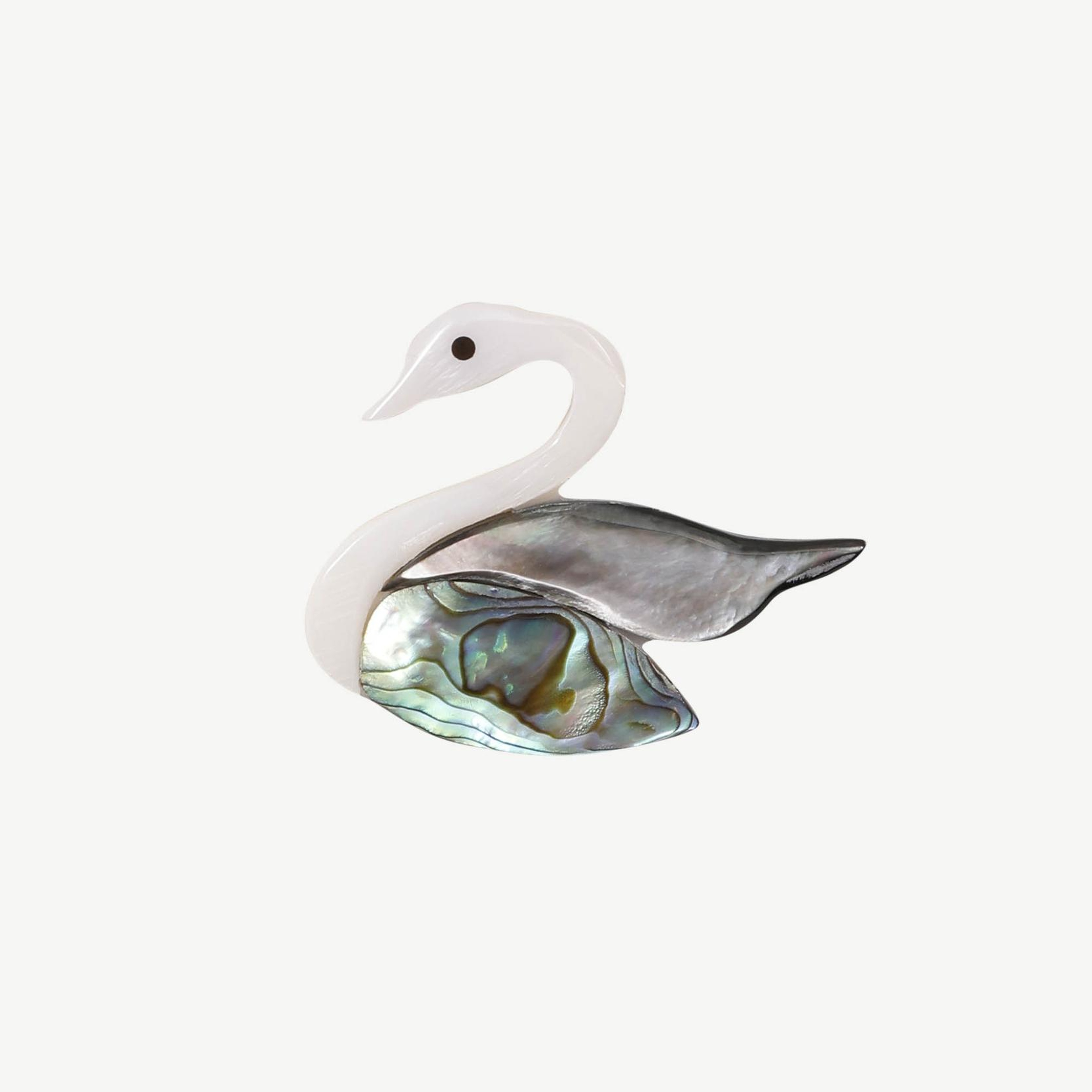 YARGICI Kuğu Figürlü Broş