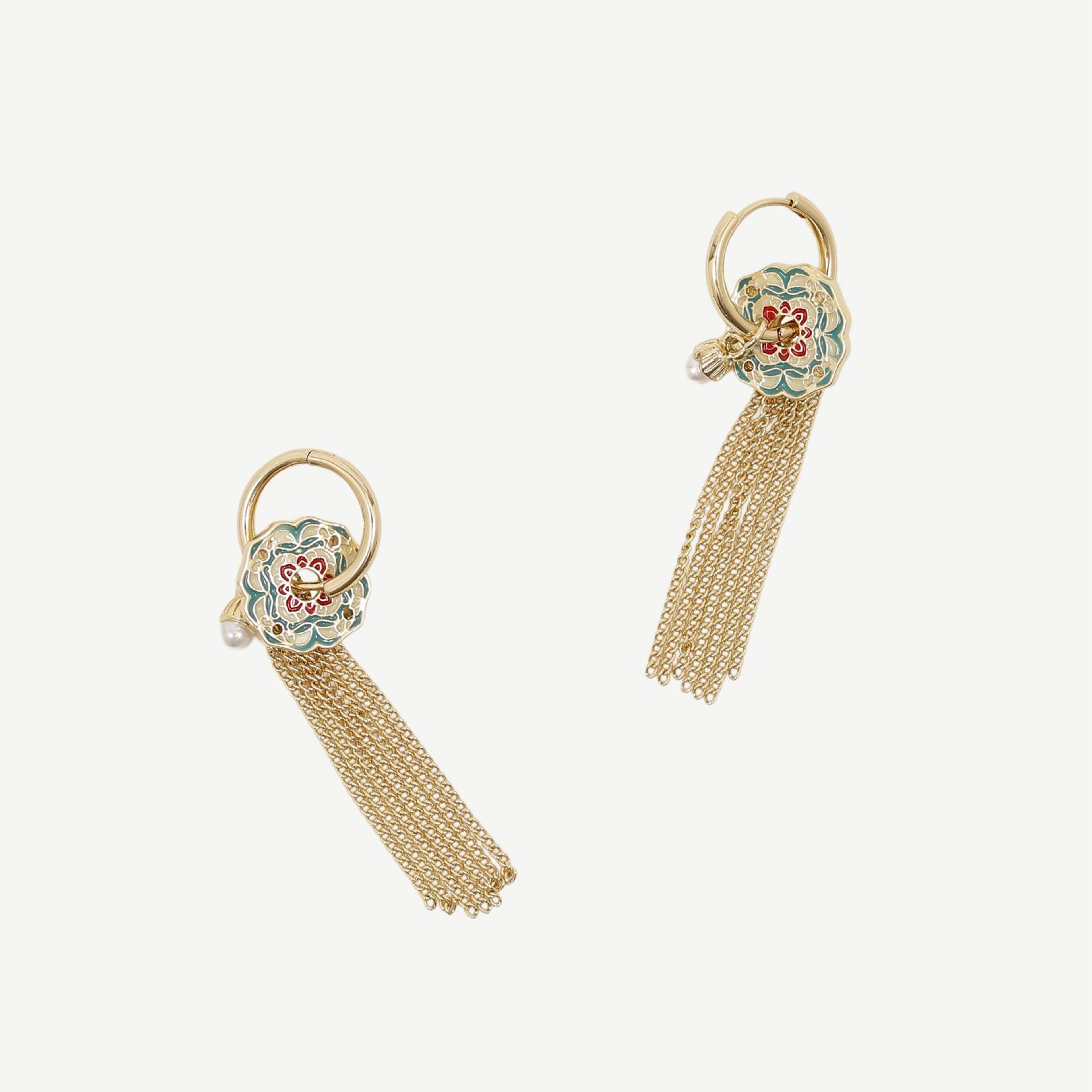 YARGICI Çıkarılabilir Aksesuarlı Halka Küpe