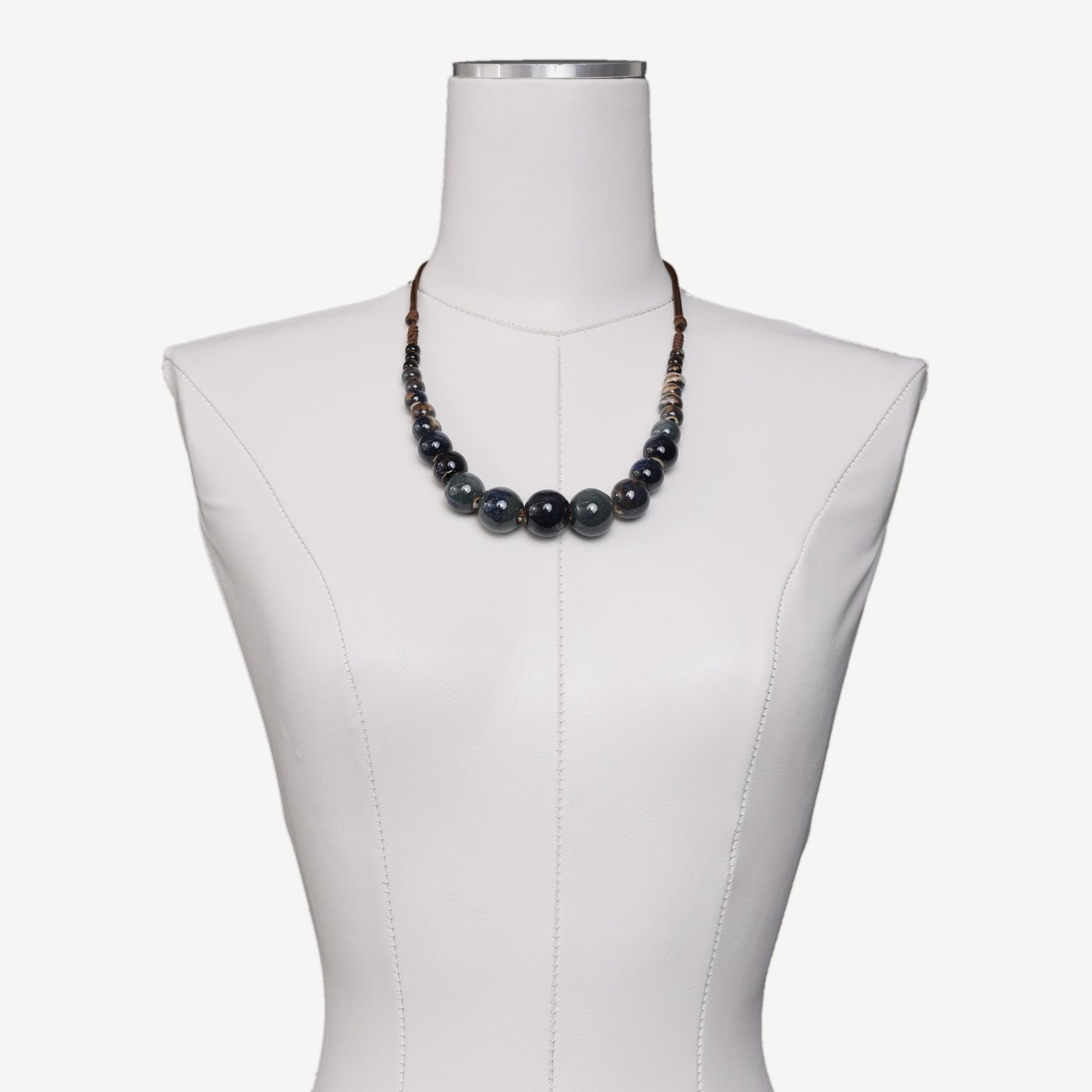 YARGICI Seramik Boncuklu İp Kolye