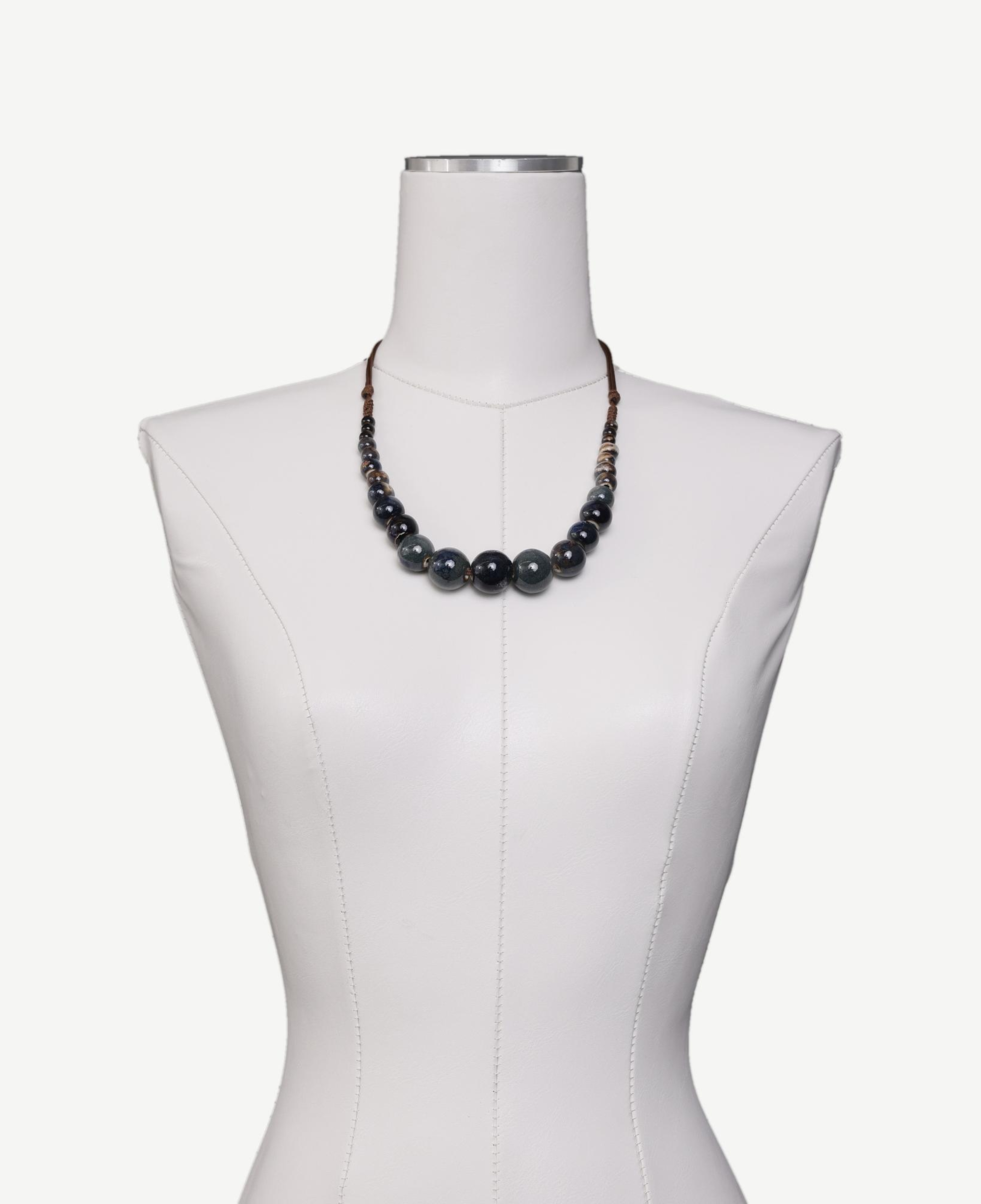 YARGICI Seramik Boncuklu İp Kolye