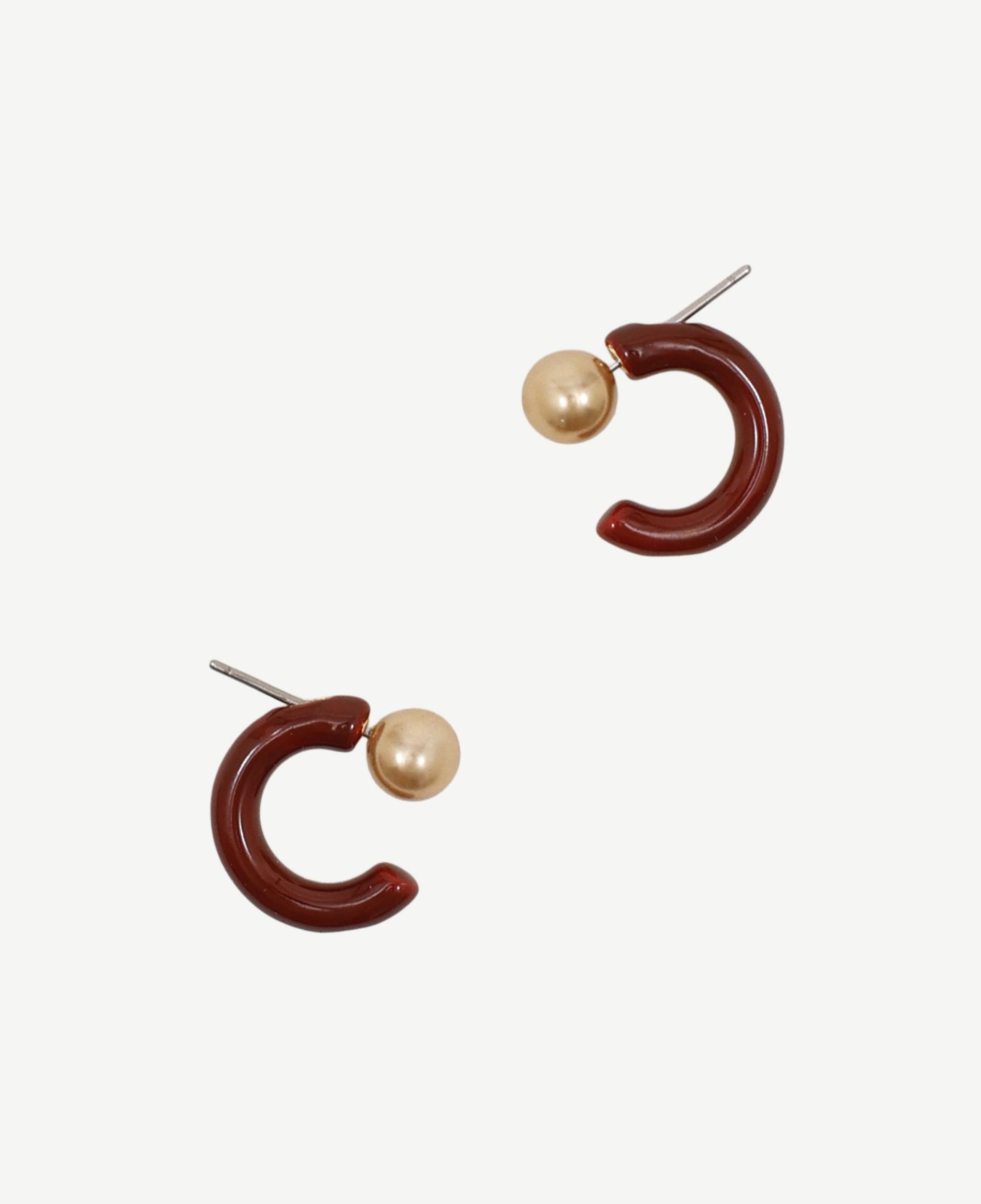 YARGICI Akrilik İnci Detaylı Minimal Küpe