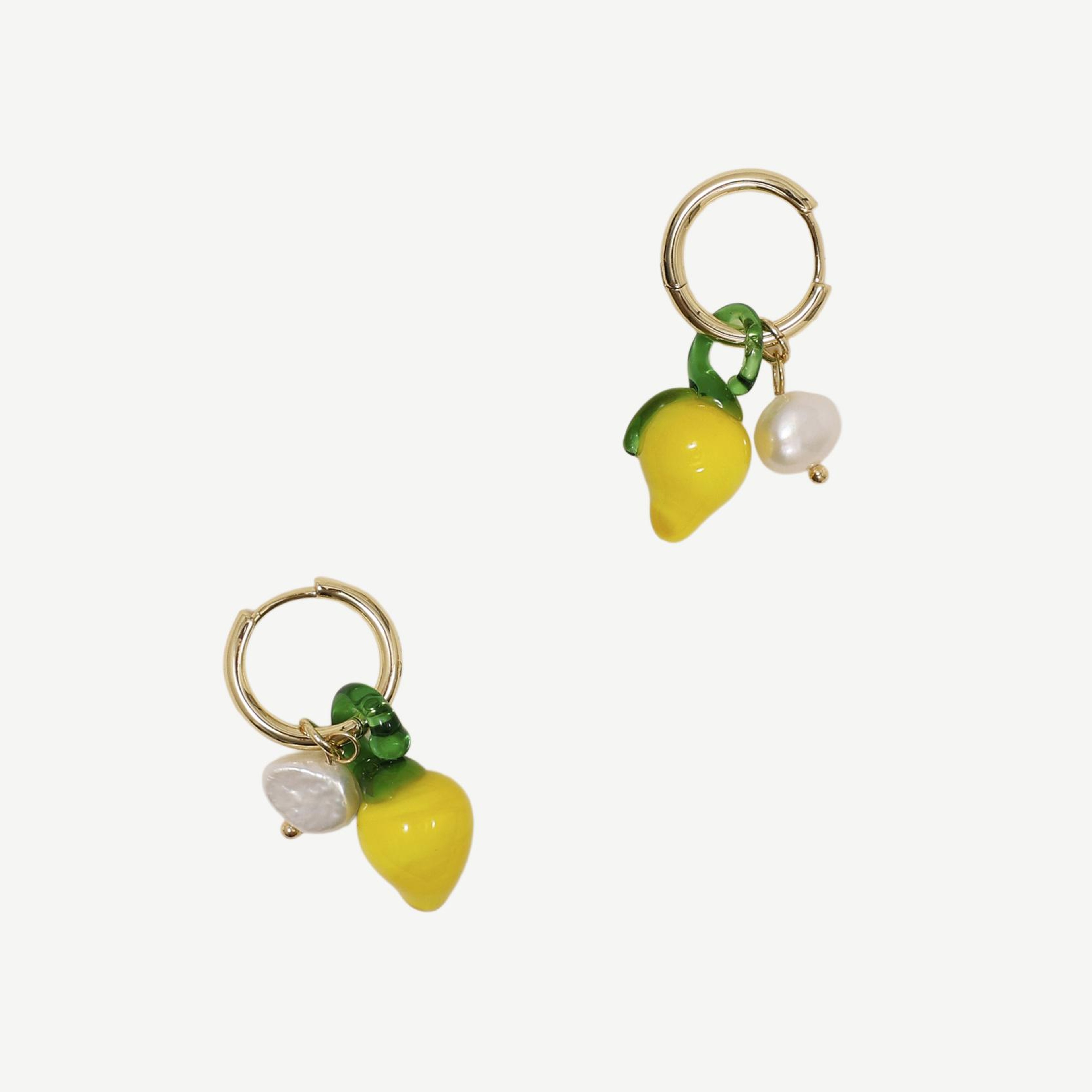 YARGICI Limon Charmlı Halka Küpe