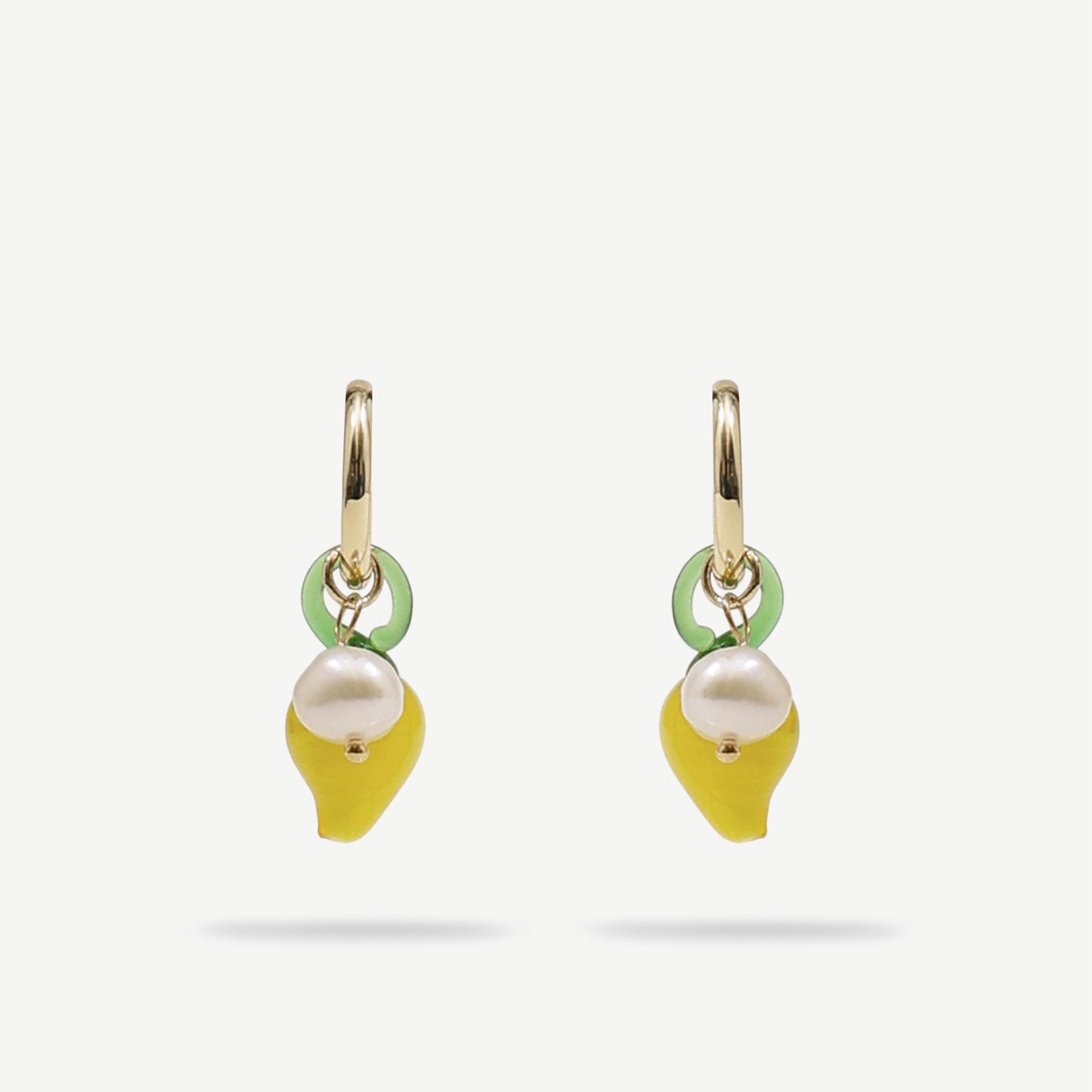 YARGICI Limon Charmlı Halka Küpe