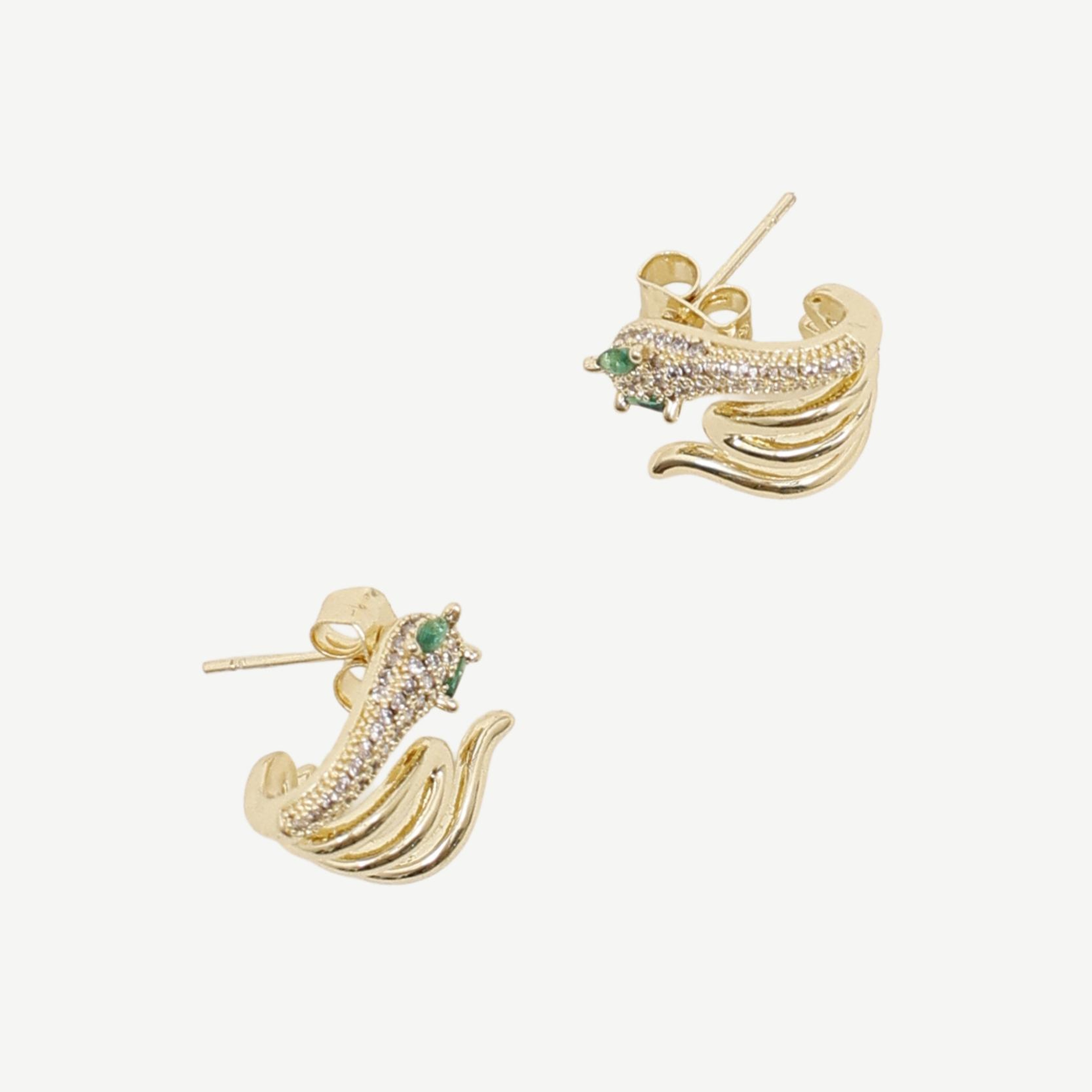 YARGICI Yılan Figürlü Küpe