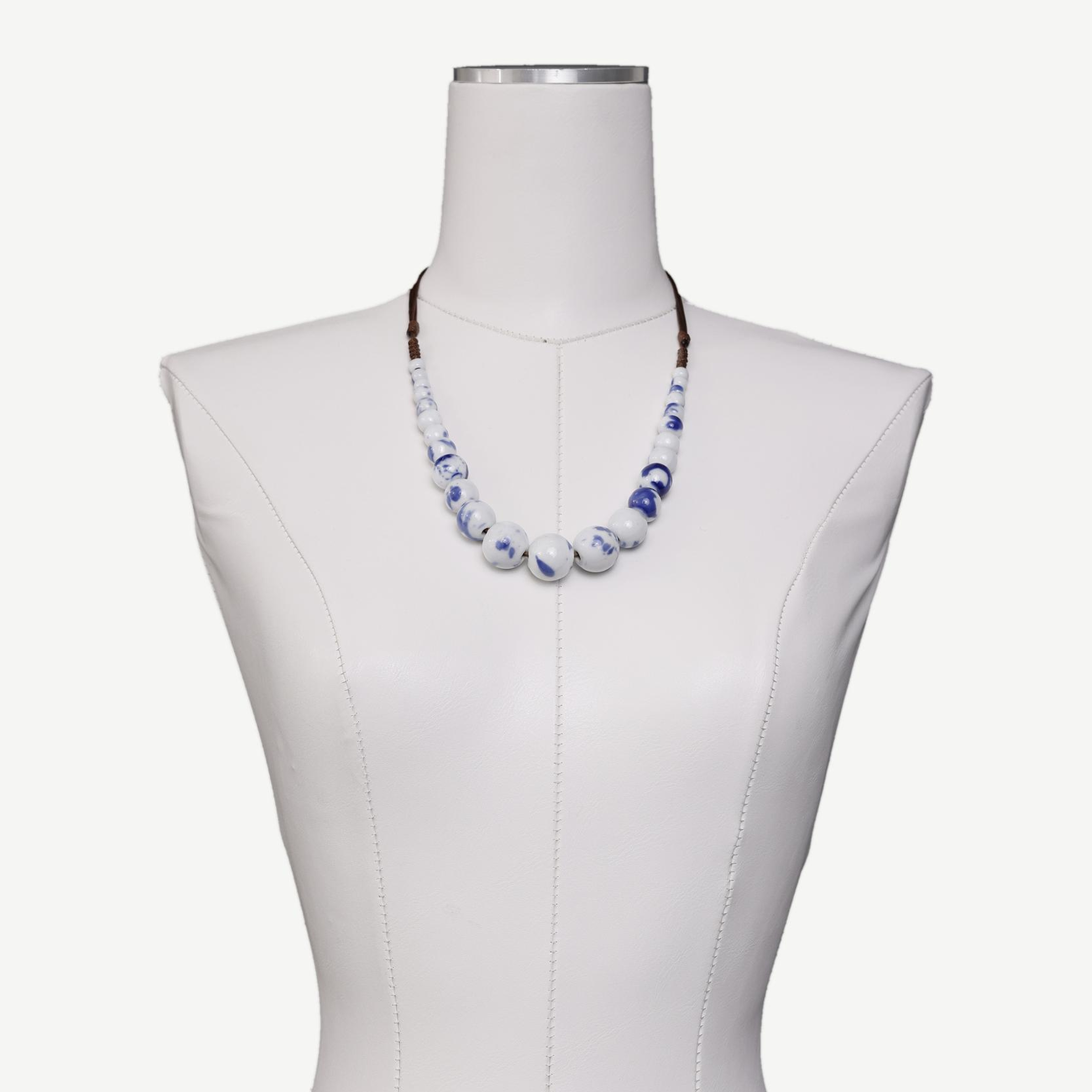 YARGICI Seramik Boncuklu İp Kolye