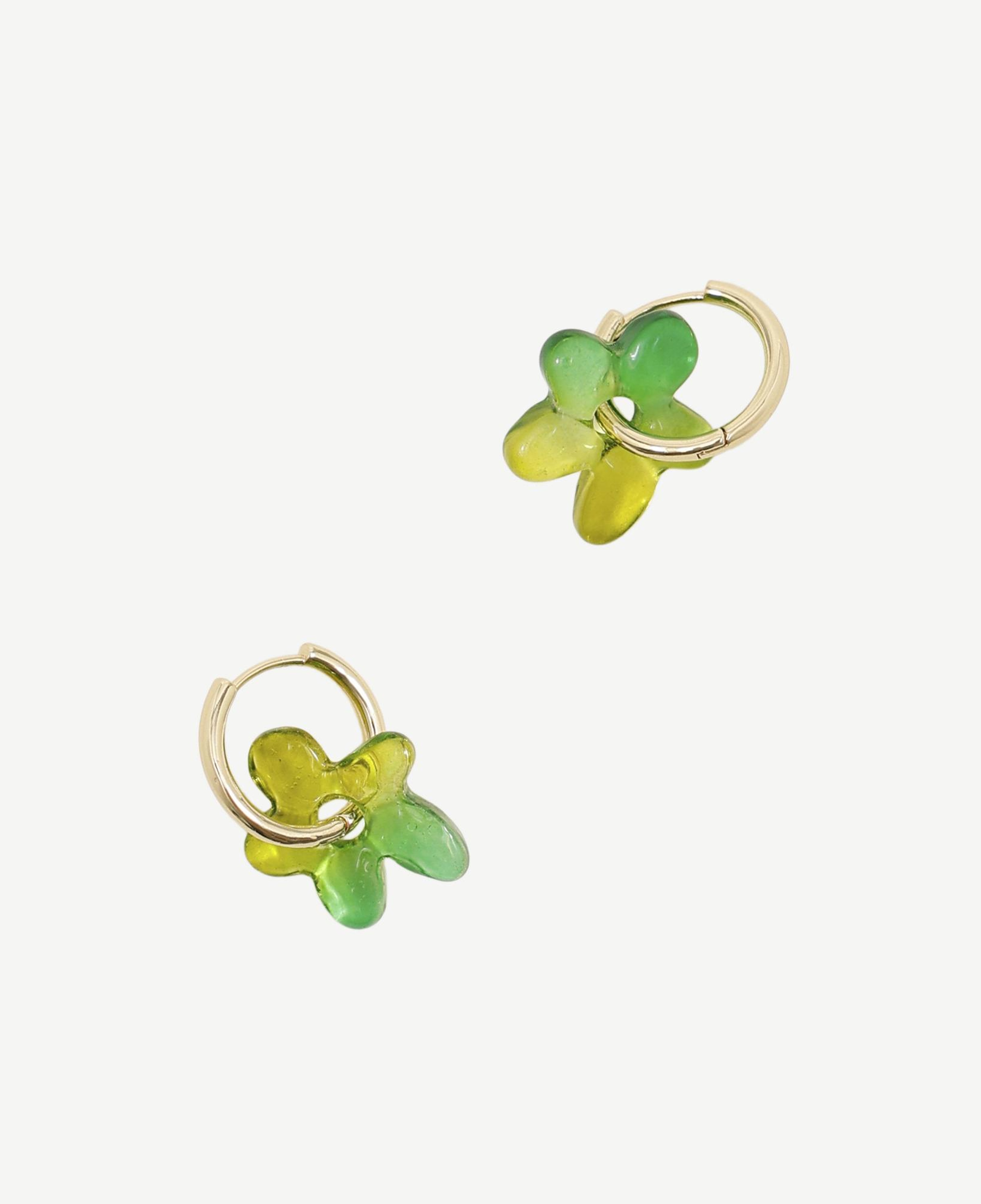 YARGICI Çiçek Charmlı Halka Küpe