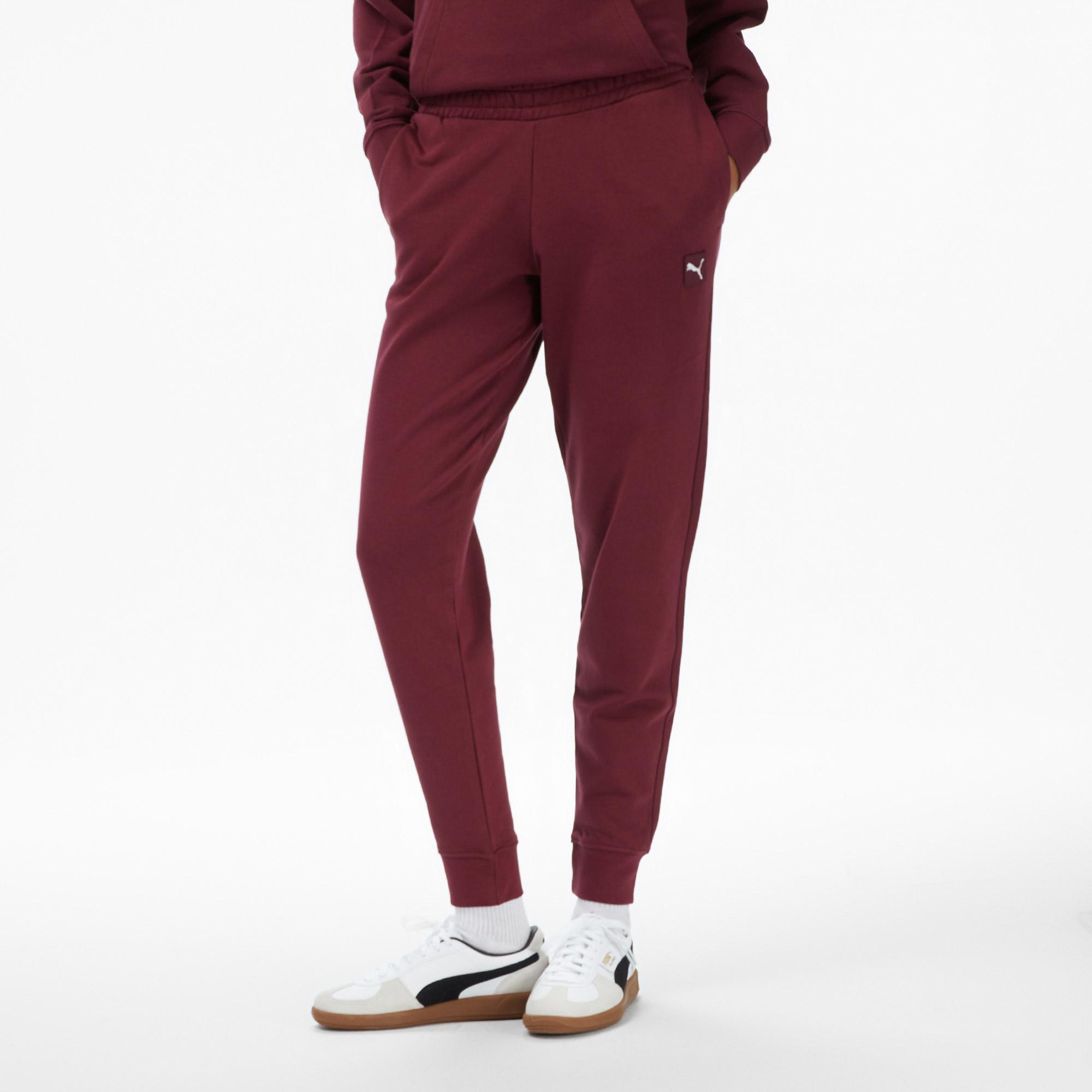 Puma Ess Elevated Sweat Kadın Kırmızı Pantolon