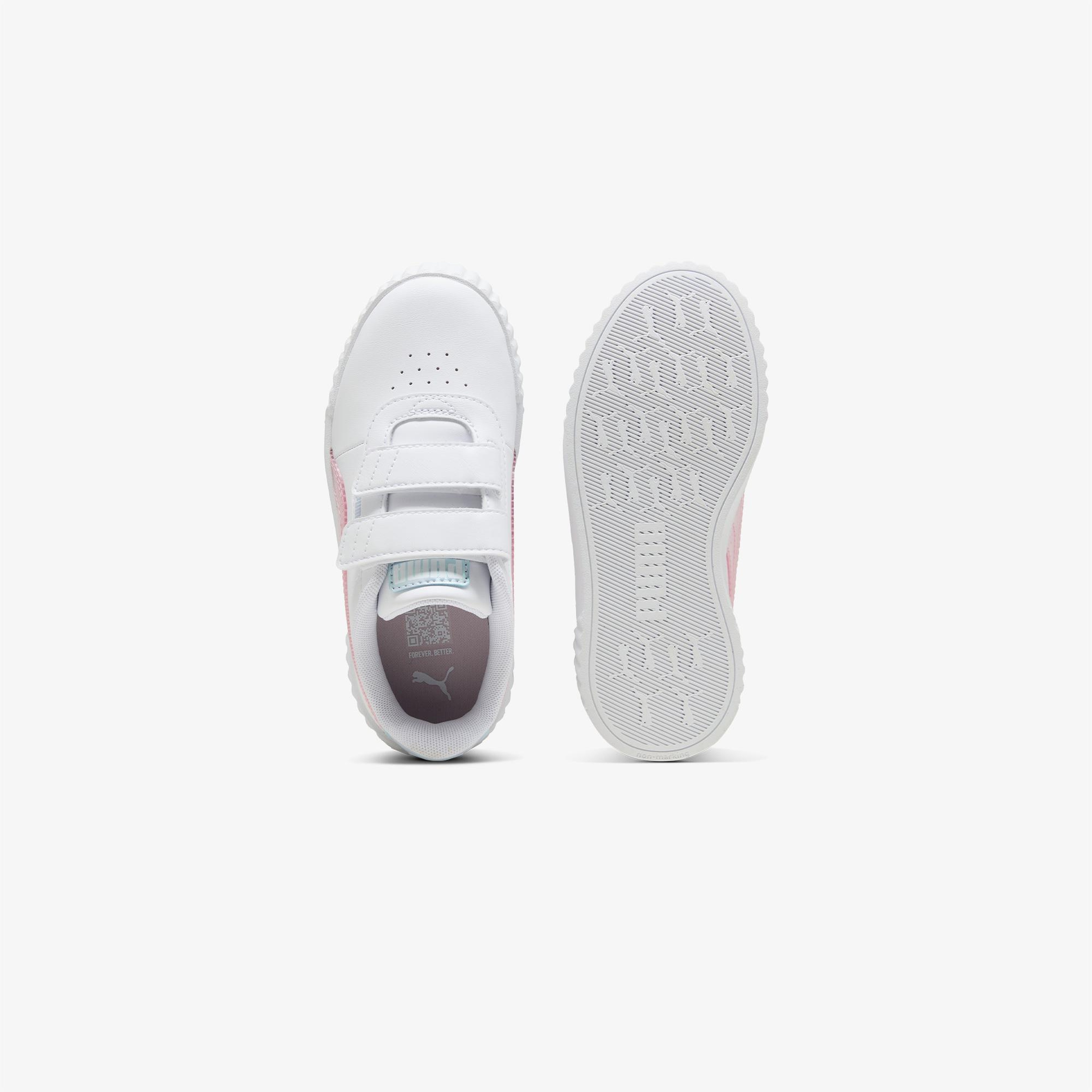 Puma Carina 3 0 Blurry Dreamsv Ps Çocuk Beyaz Spor Ayakkabı