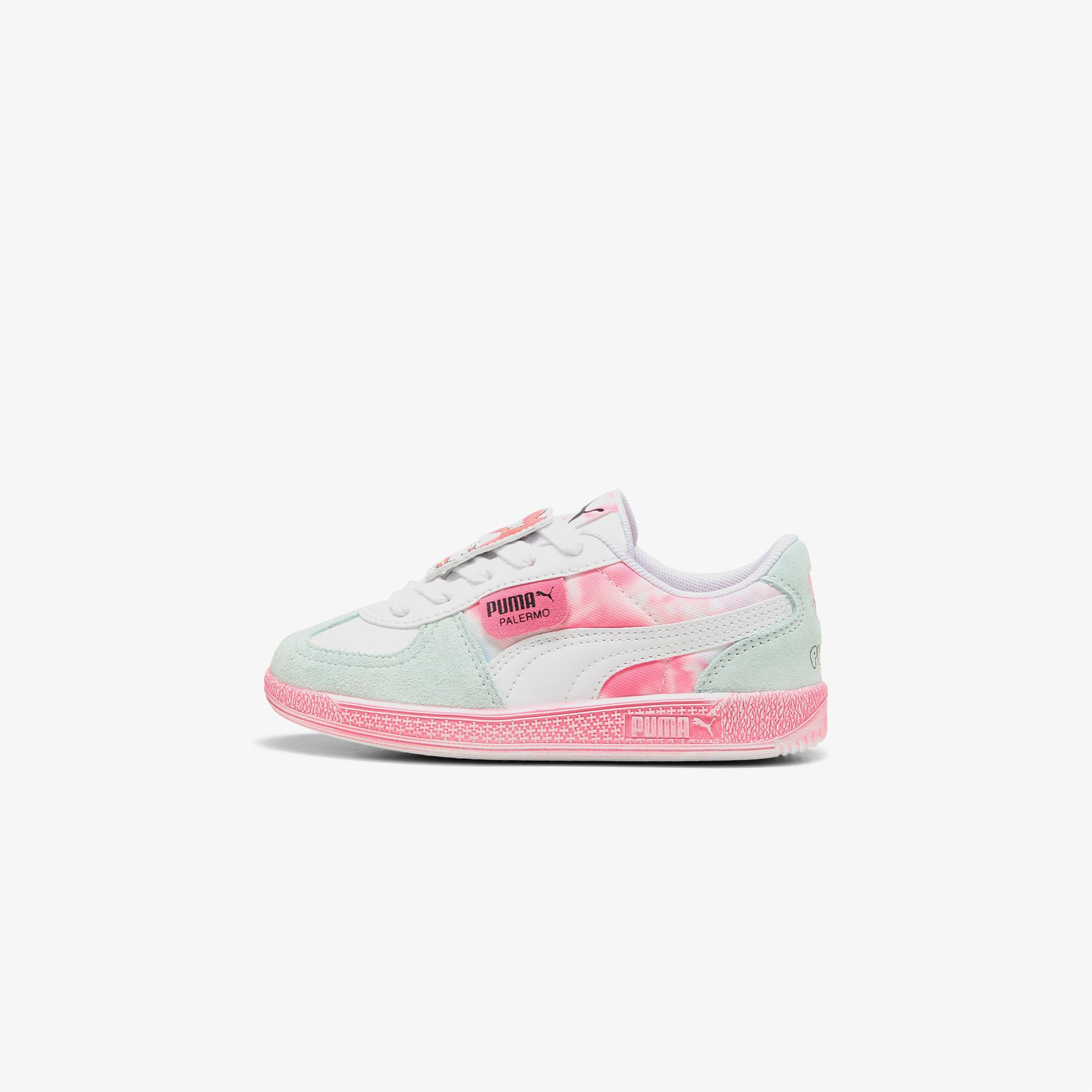 Puma Palermo Hello Kitty & Friends Çocuk Yeşil/Pembe/Beyaz Spor Ayakkabı