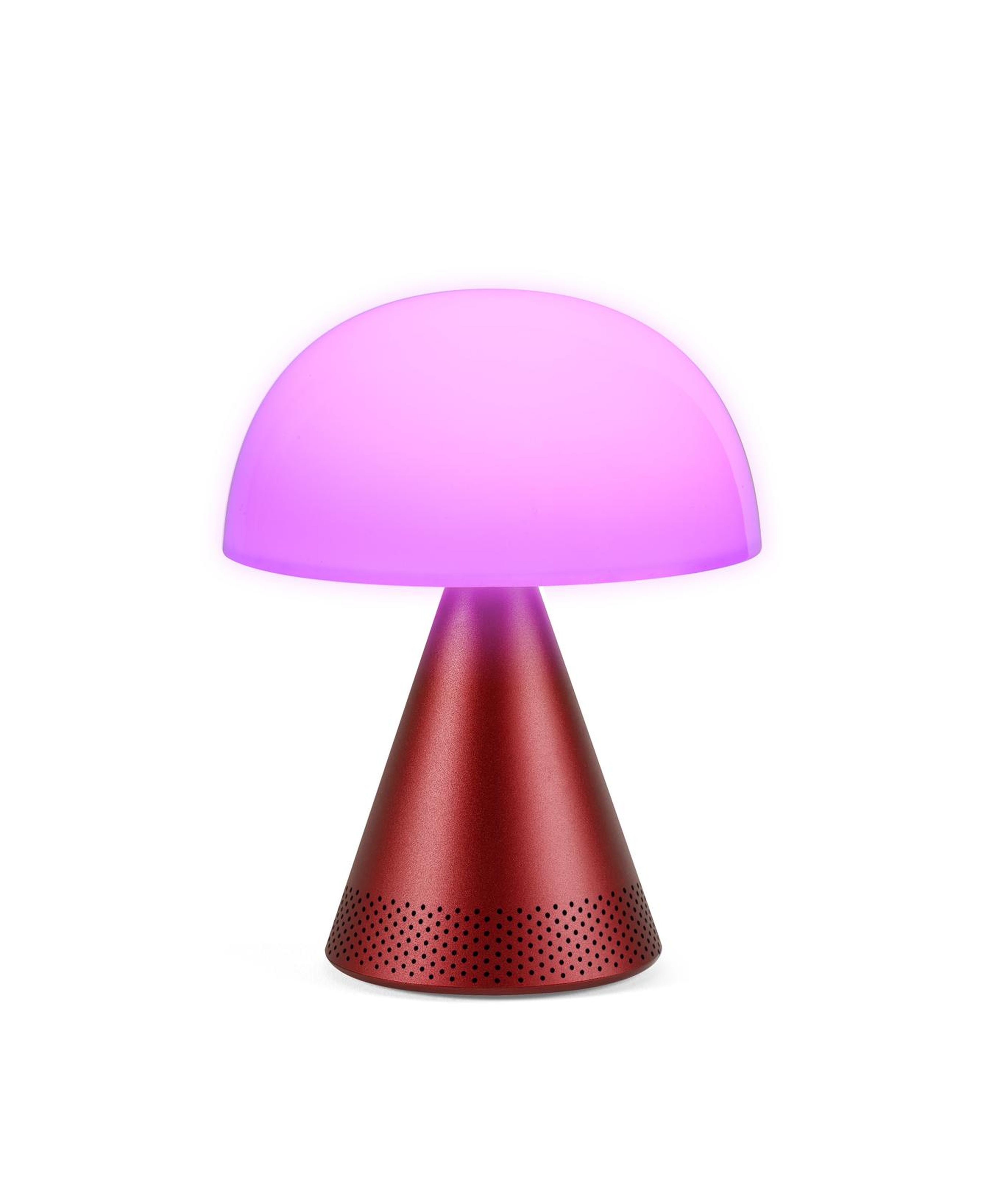 Lexon Mina L Led Lamba ve  Bluetooth Hoparlör Koyu Kırmızı