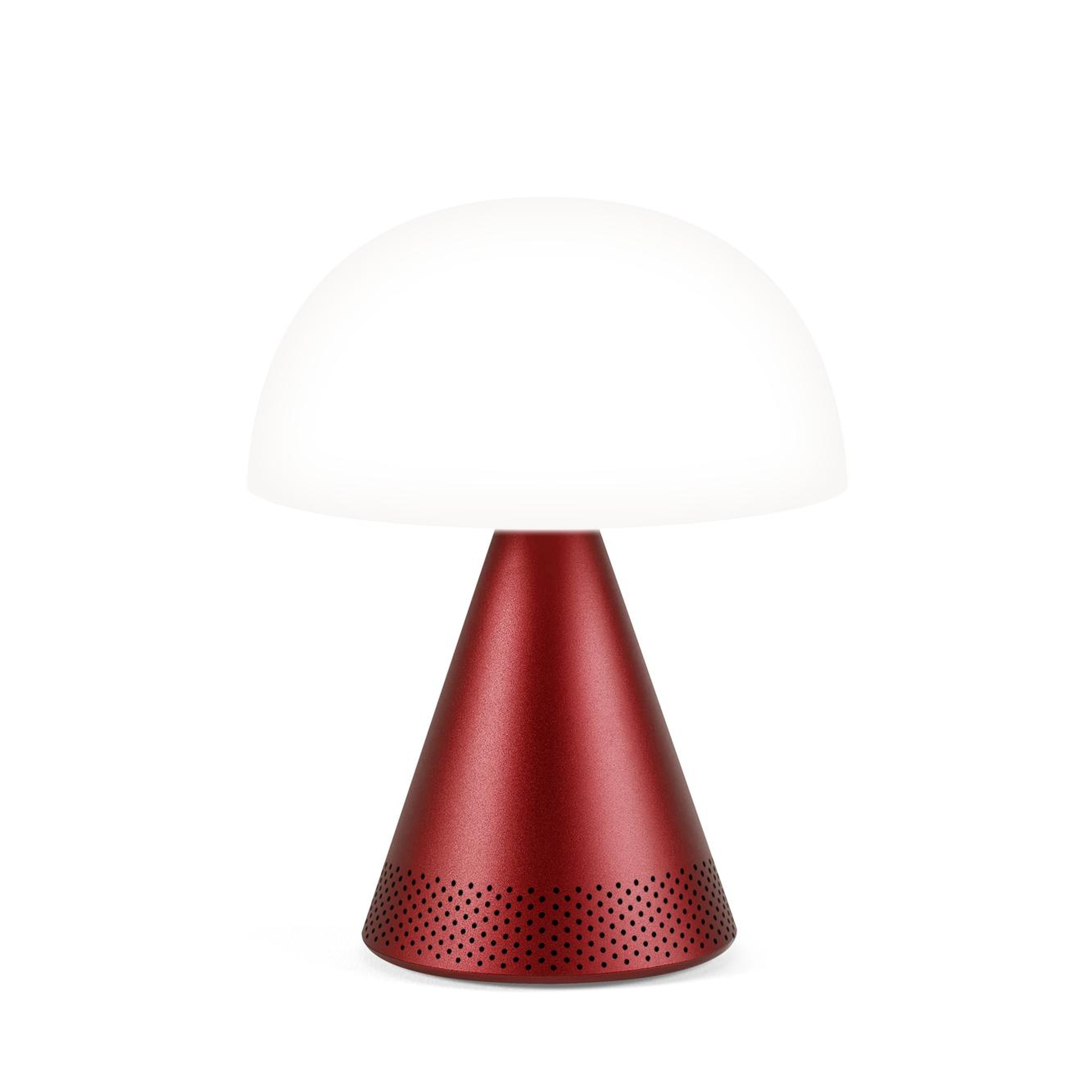 Lexon Mina L Led Lamba ve  Bluetooth Hoparlör Koyu Kırmızı