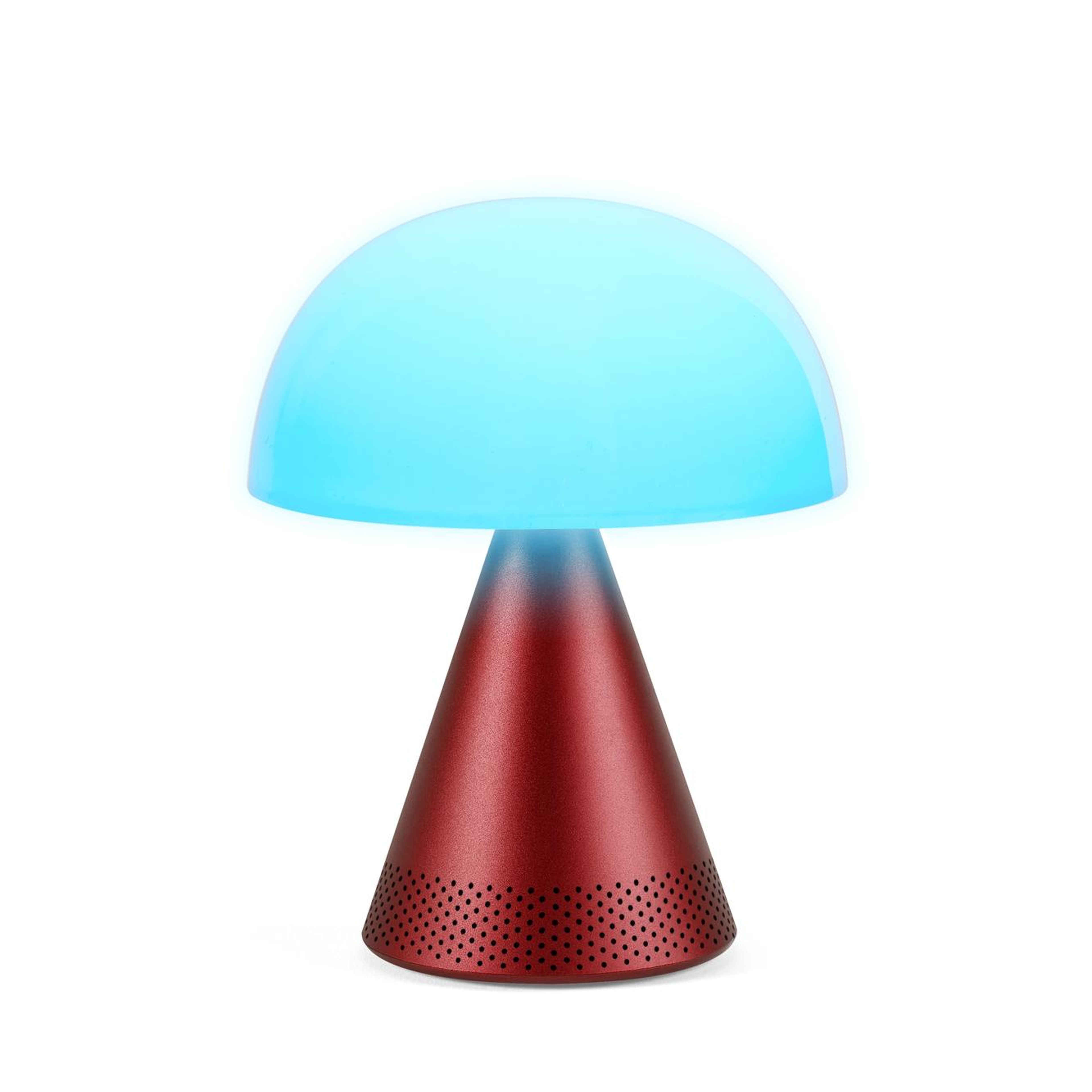 Lexon Mina L Led Lamba ve  Bluetooth Hoparlör Koyu Kırmızı