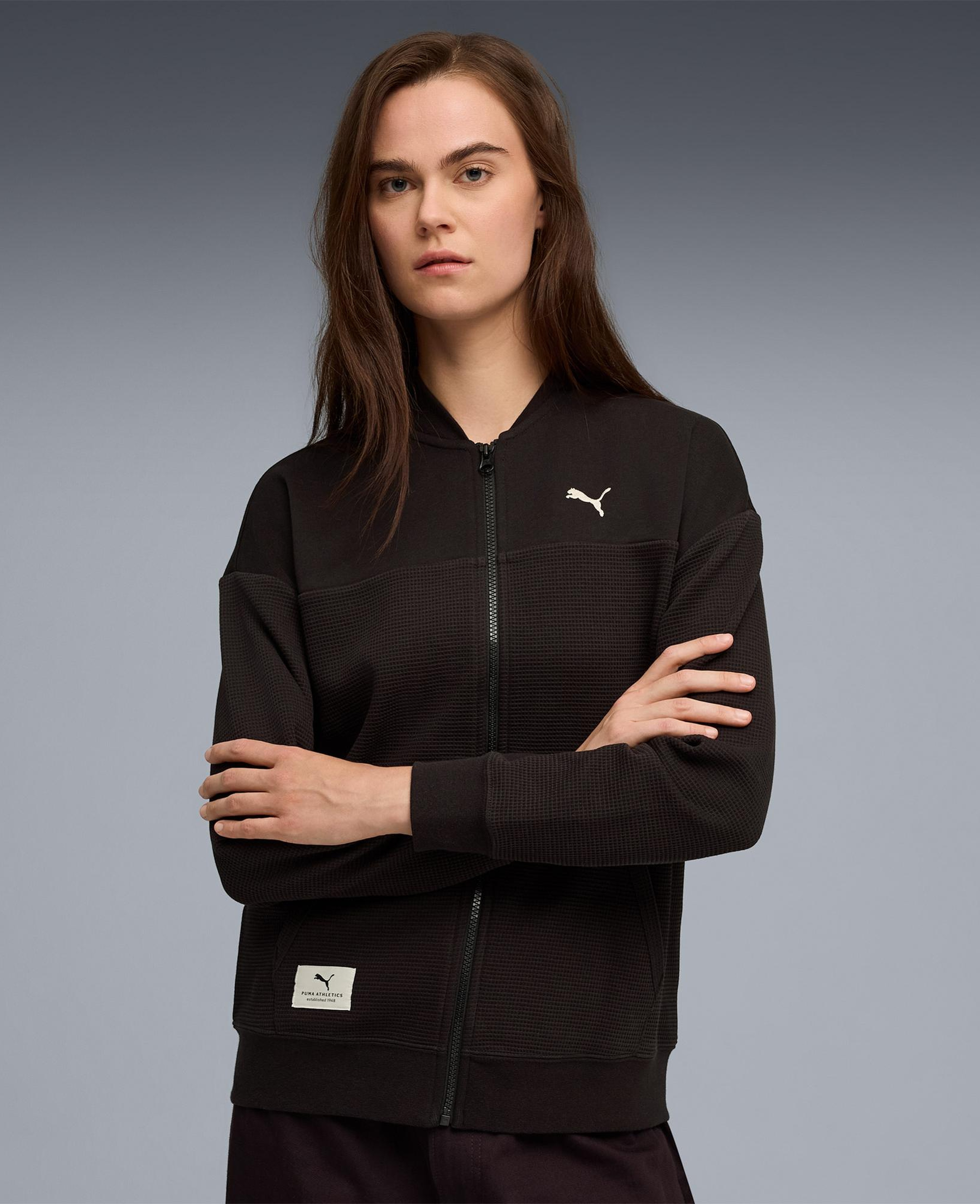 Puma Class Full-Zip Kadın Siyah Ceket