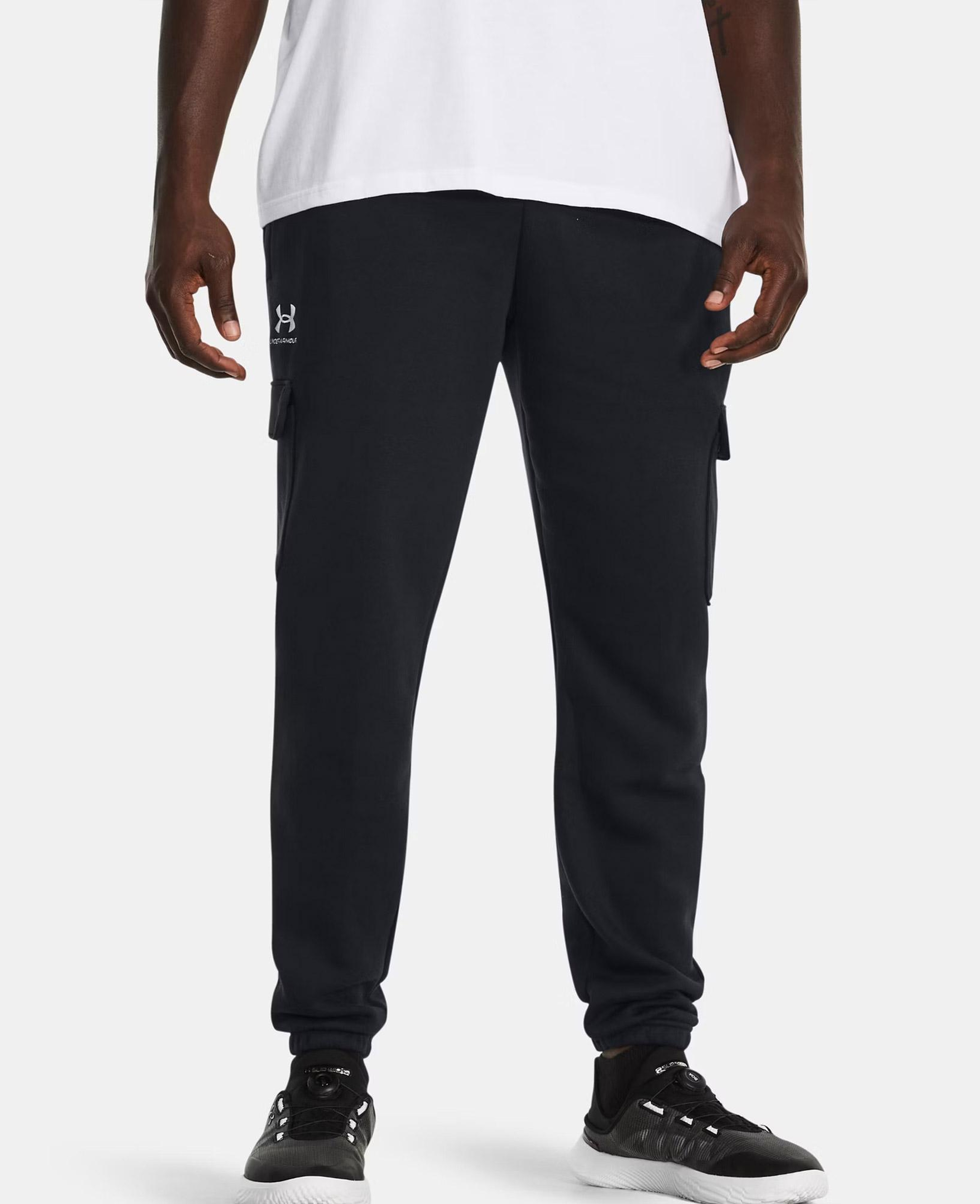 Under Armour Icon Fleece Erkek Siyah Kargo Eşofman Altı