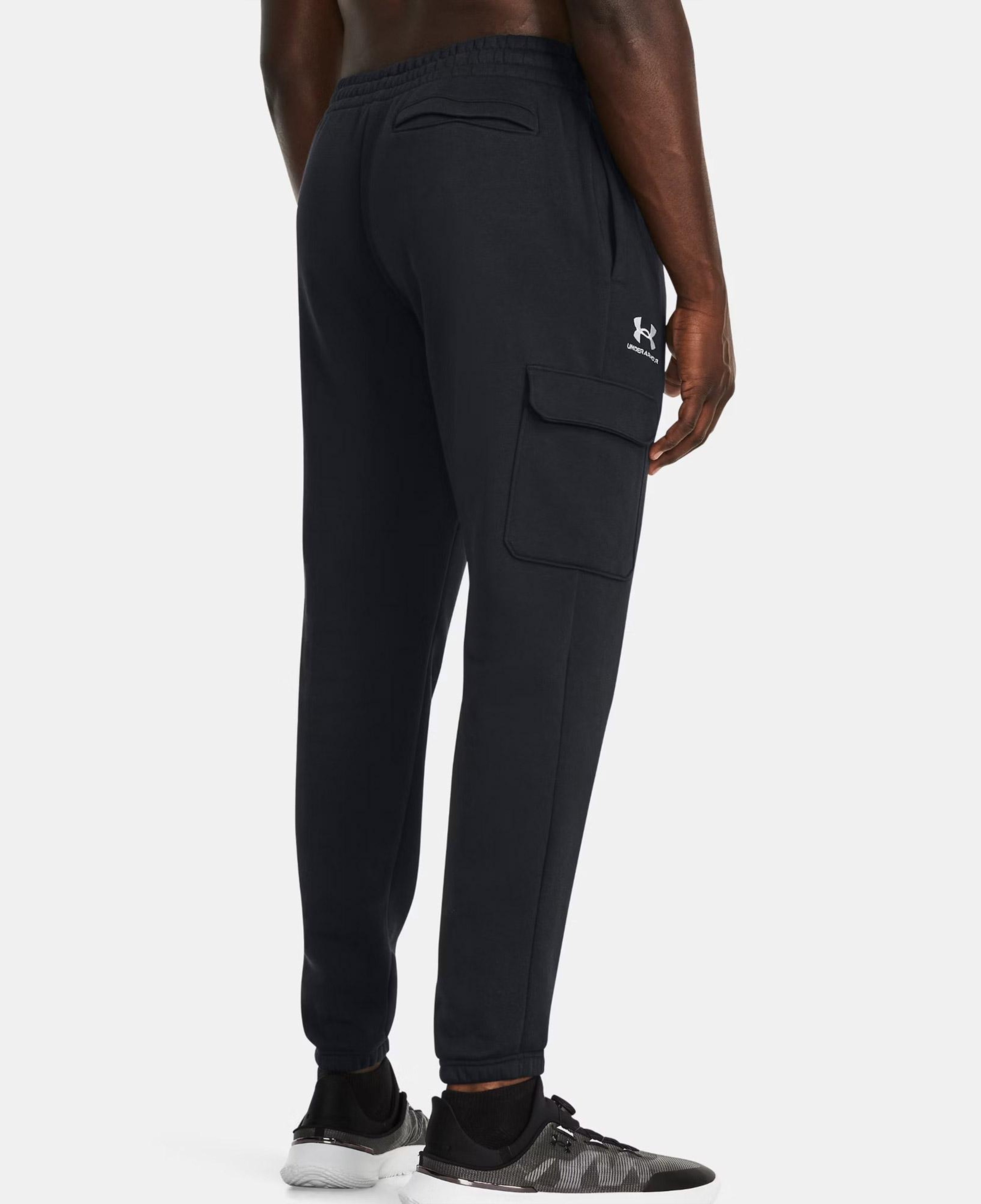Under Armour Icon Fleece Erkek Siyah Kargo Eşofman Altı