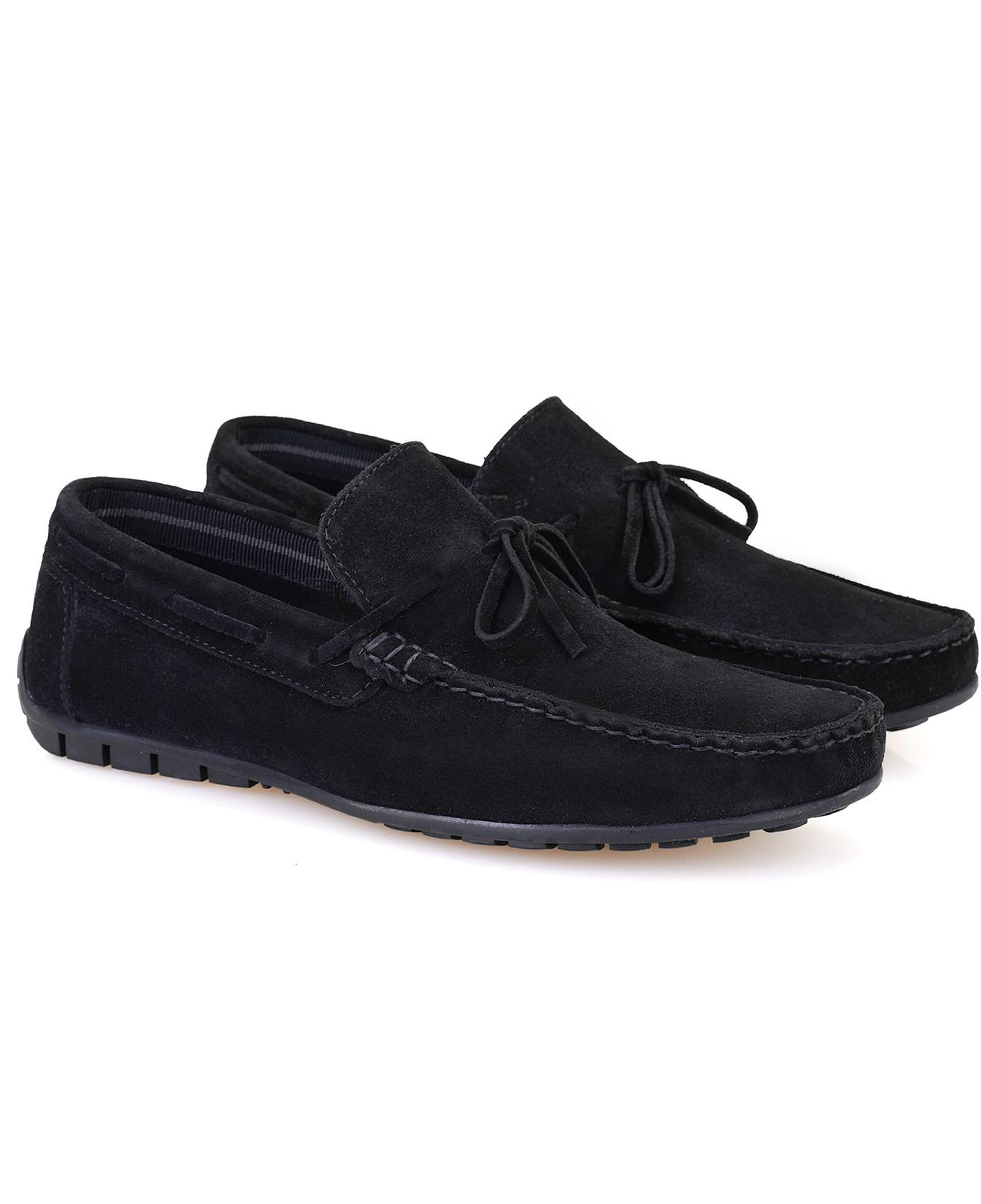 Wilhelm Siyah Erkek Süet Deri Loafer