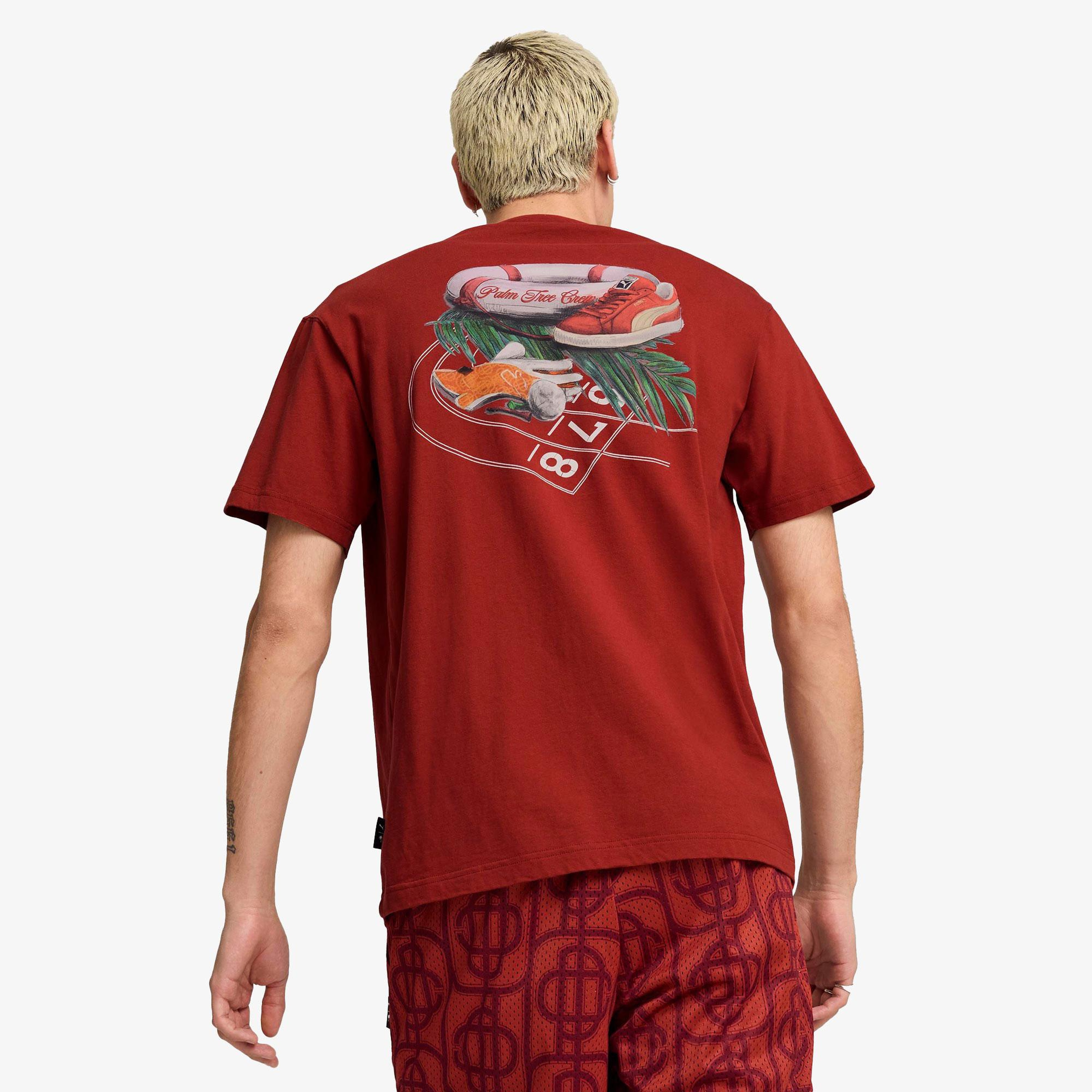Puma X Ptc Graphic Unisex Kırmızı T-Shirt