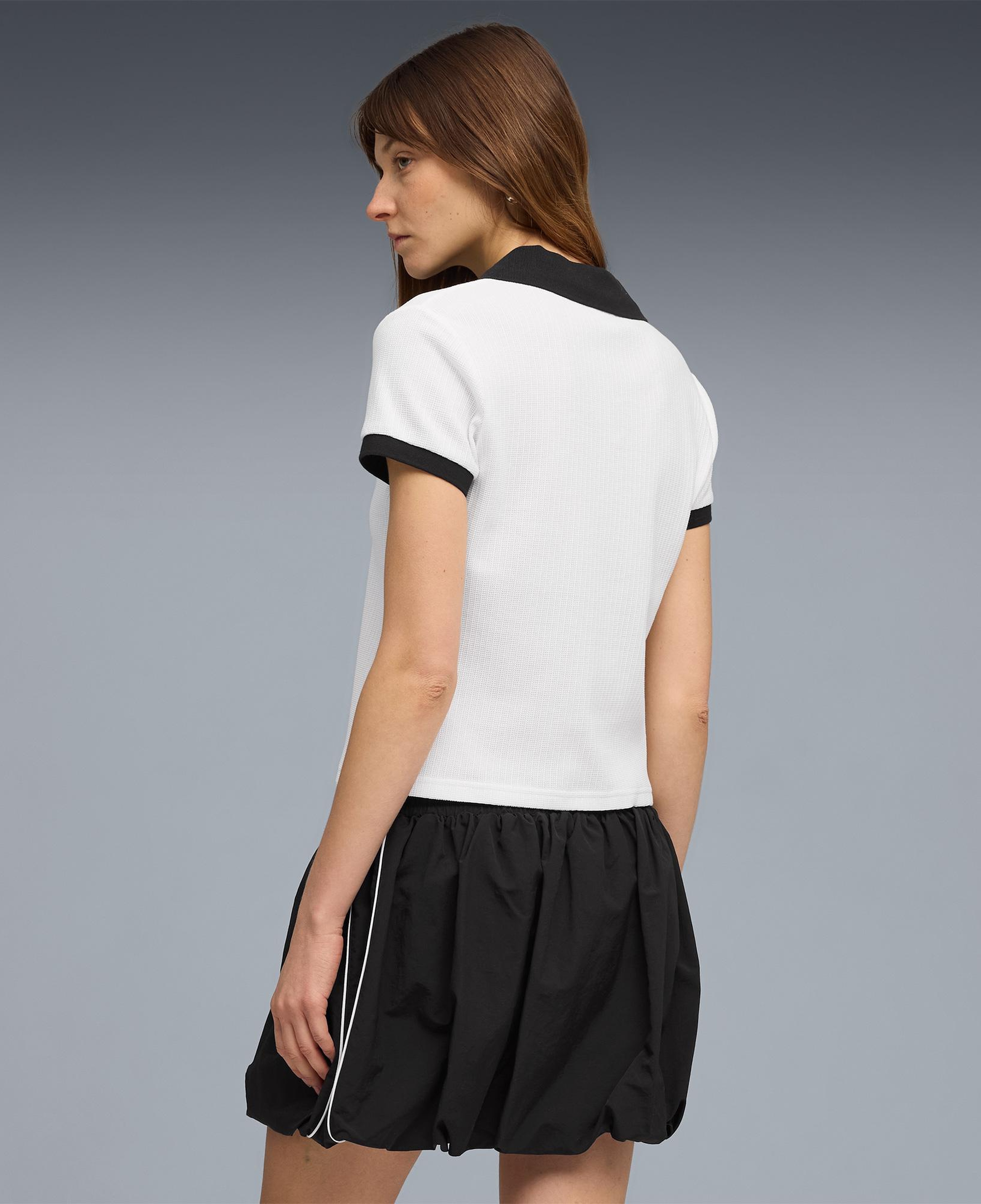 Puma Wardrobe Essentials Kadın Beyaz Polo