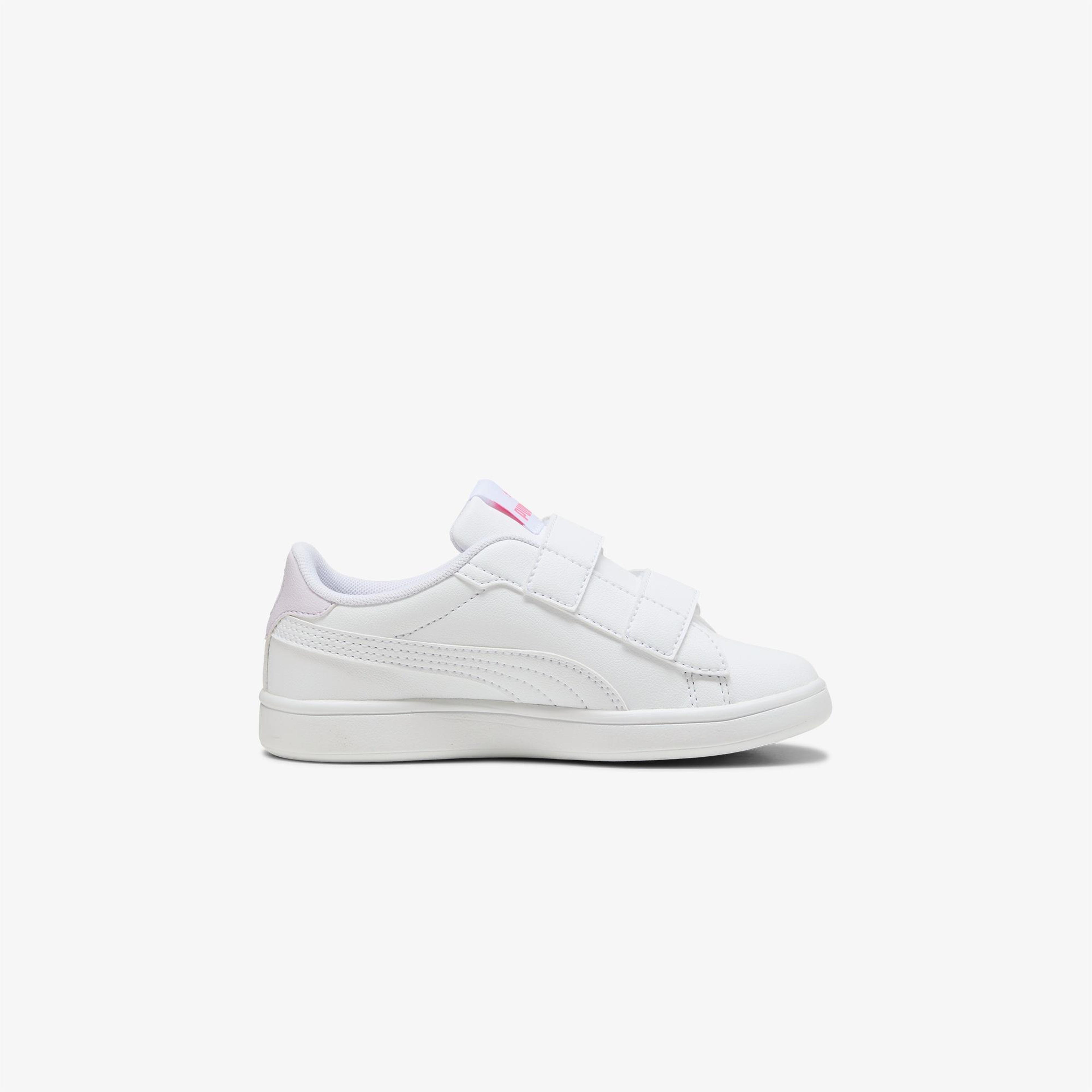 Puma Smash 3 0 Badges Kalp&Unicorn Figürlü Çocuk Beyaz Spor Ayakkabı