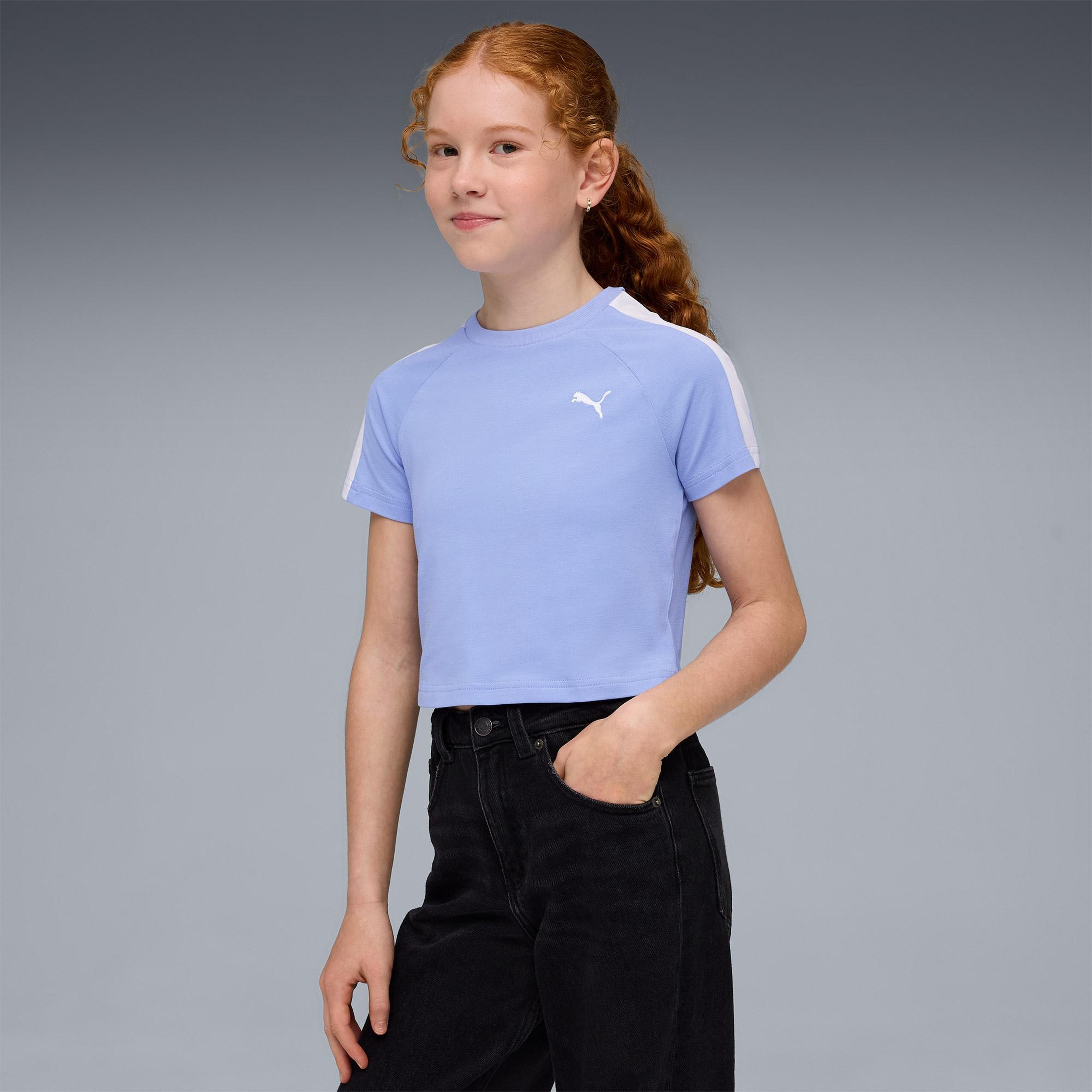 Puma T7 Baby  Çocuk Mor T-Shirt