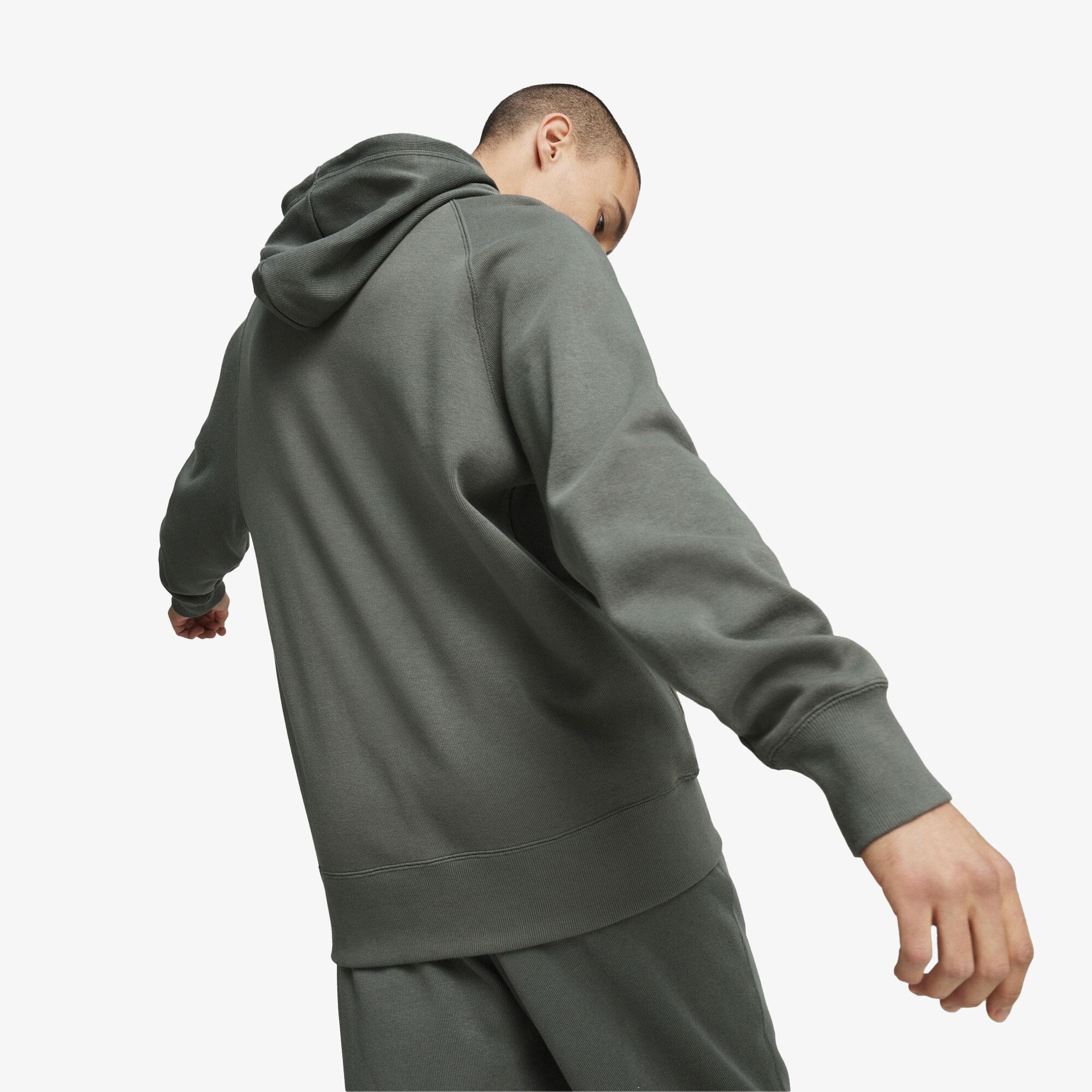 Puma Classics+ Erkek Gri Hoodie