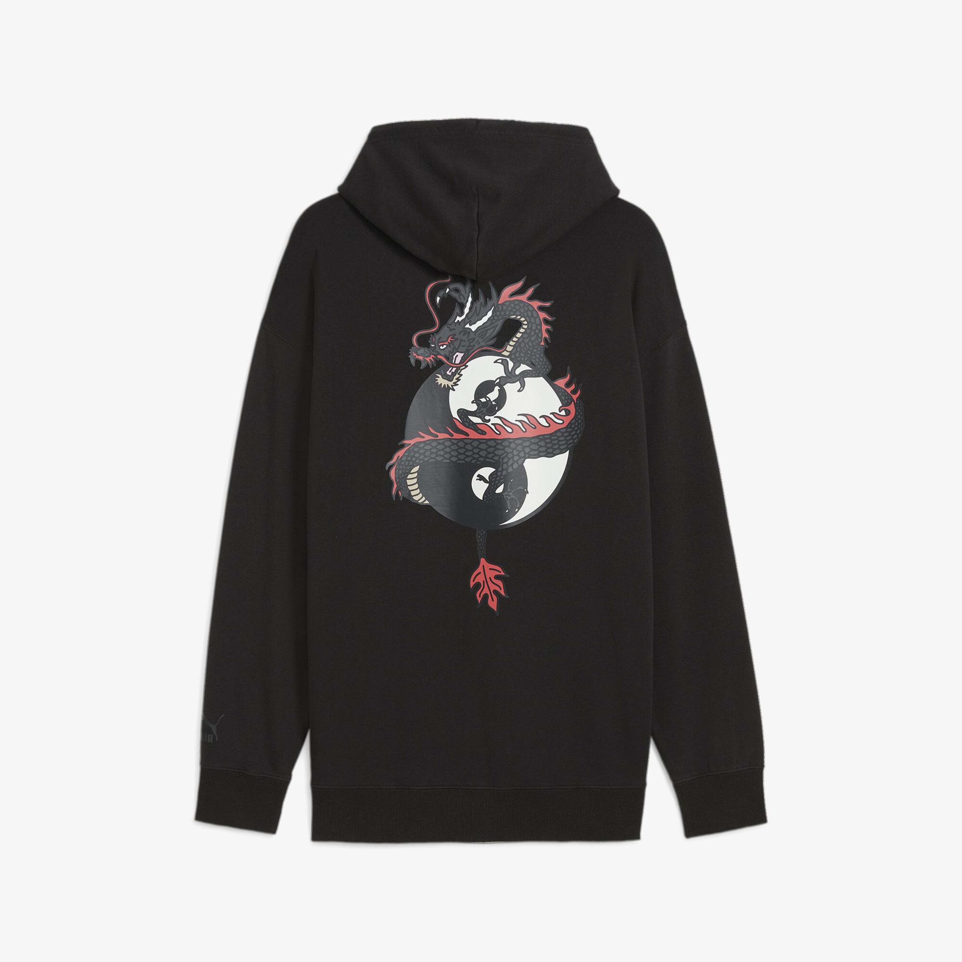 Puma X Staple Graphic Erkek Siyah Hoodie