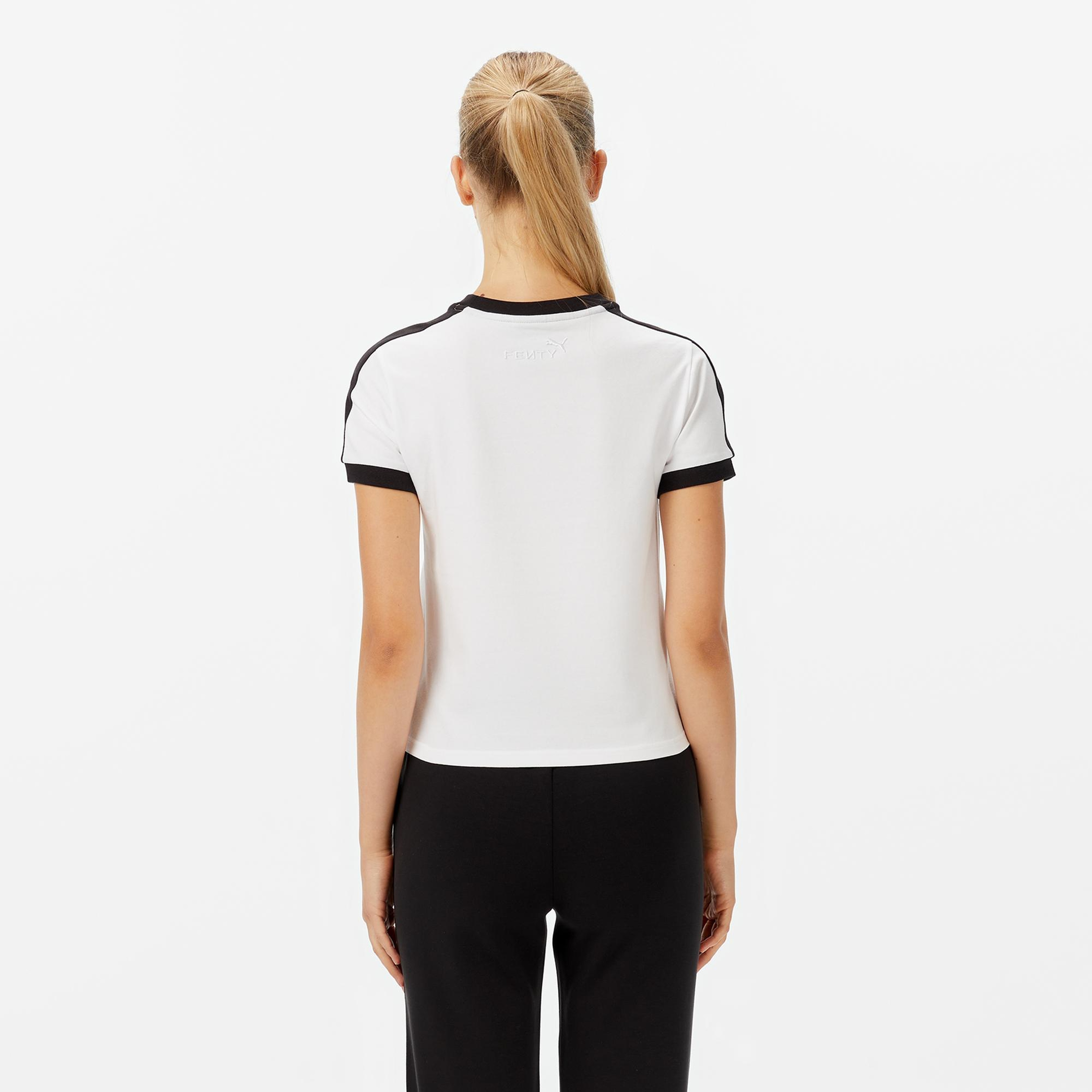 Puma x Fenty Downtown Kadın Beyaz T-Shirt