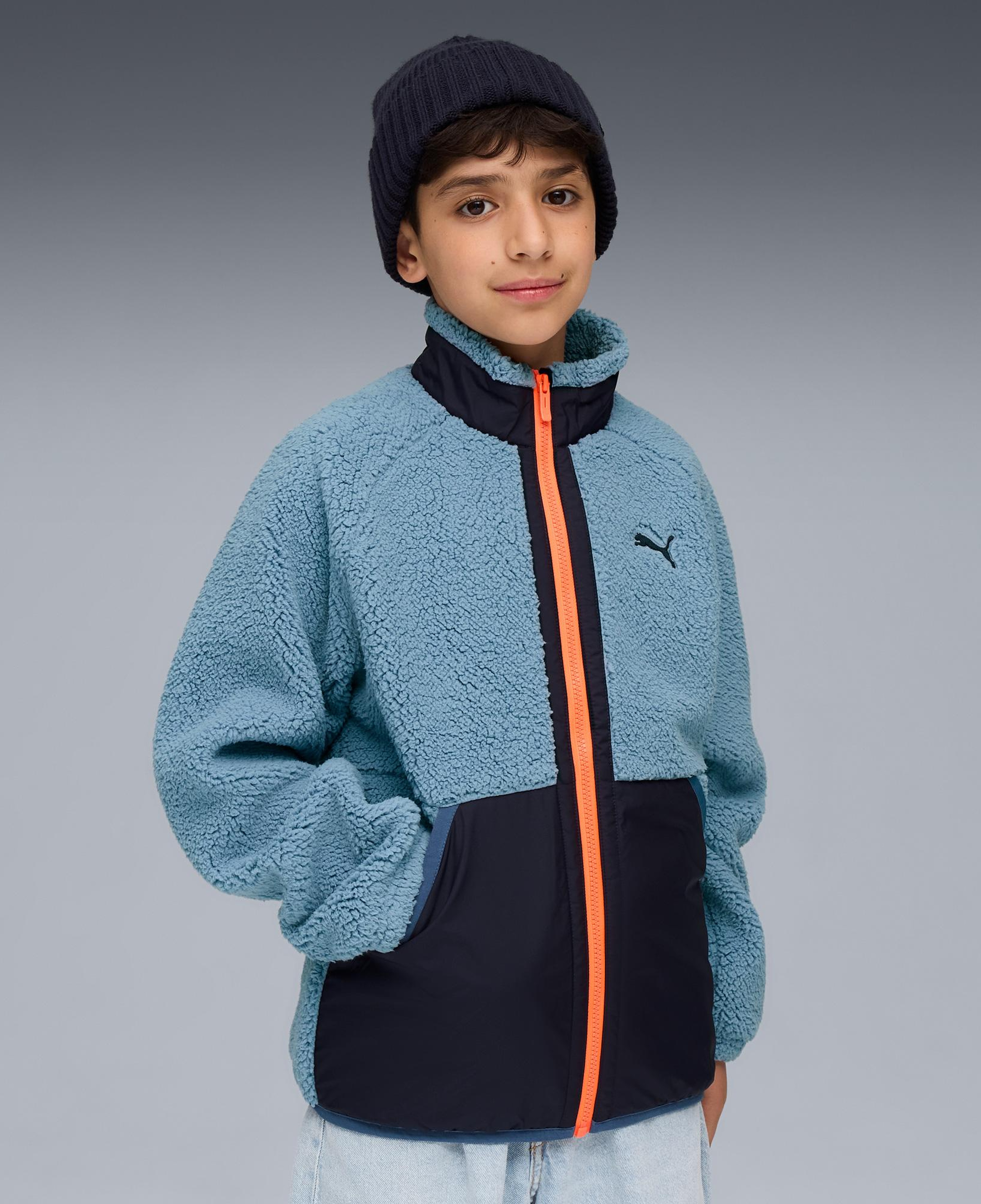 Puma Tech Çocuk Mavi Ceket