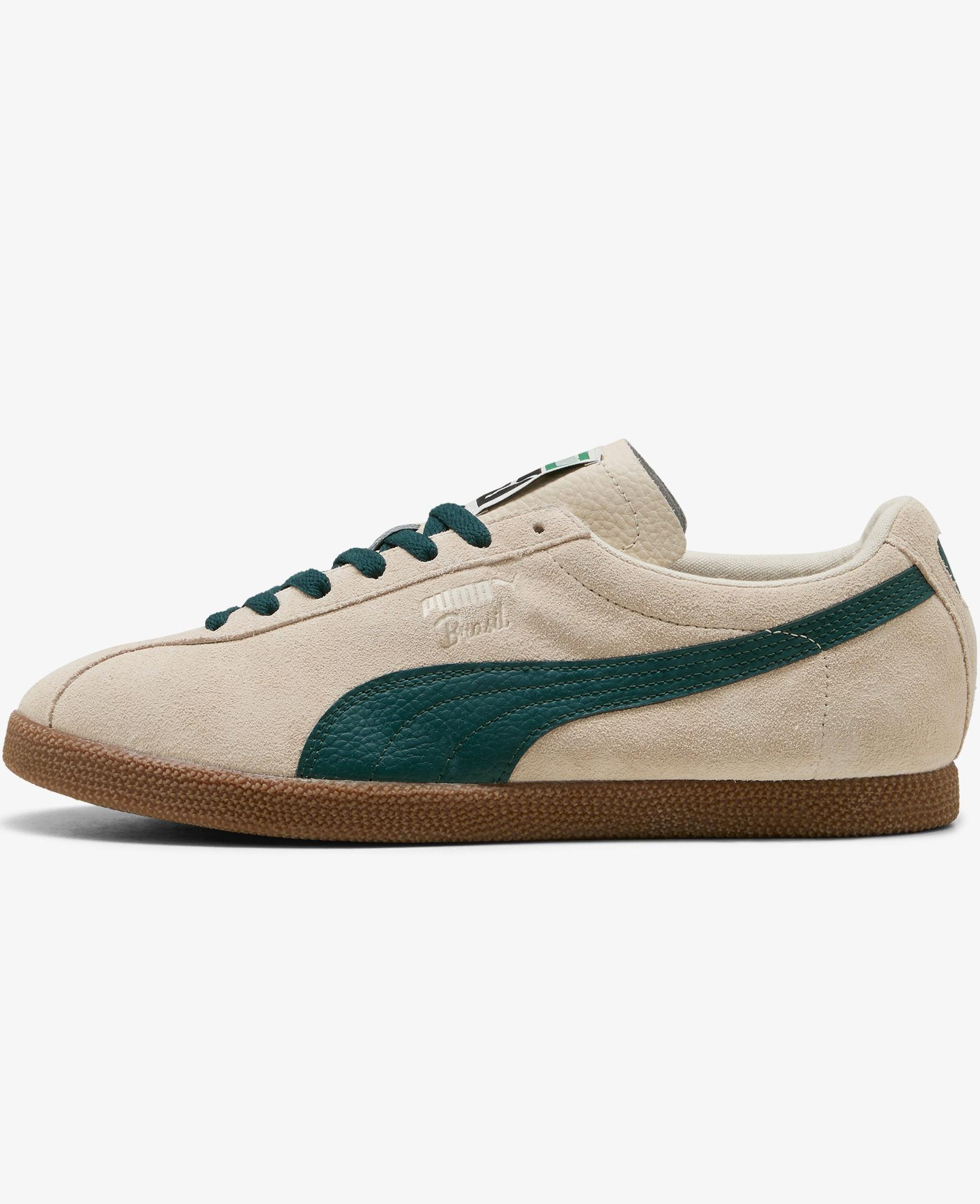 Puma Brasil Leather Unisex Krem Spor Ayakkabı