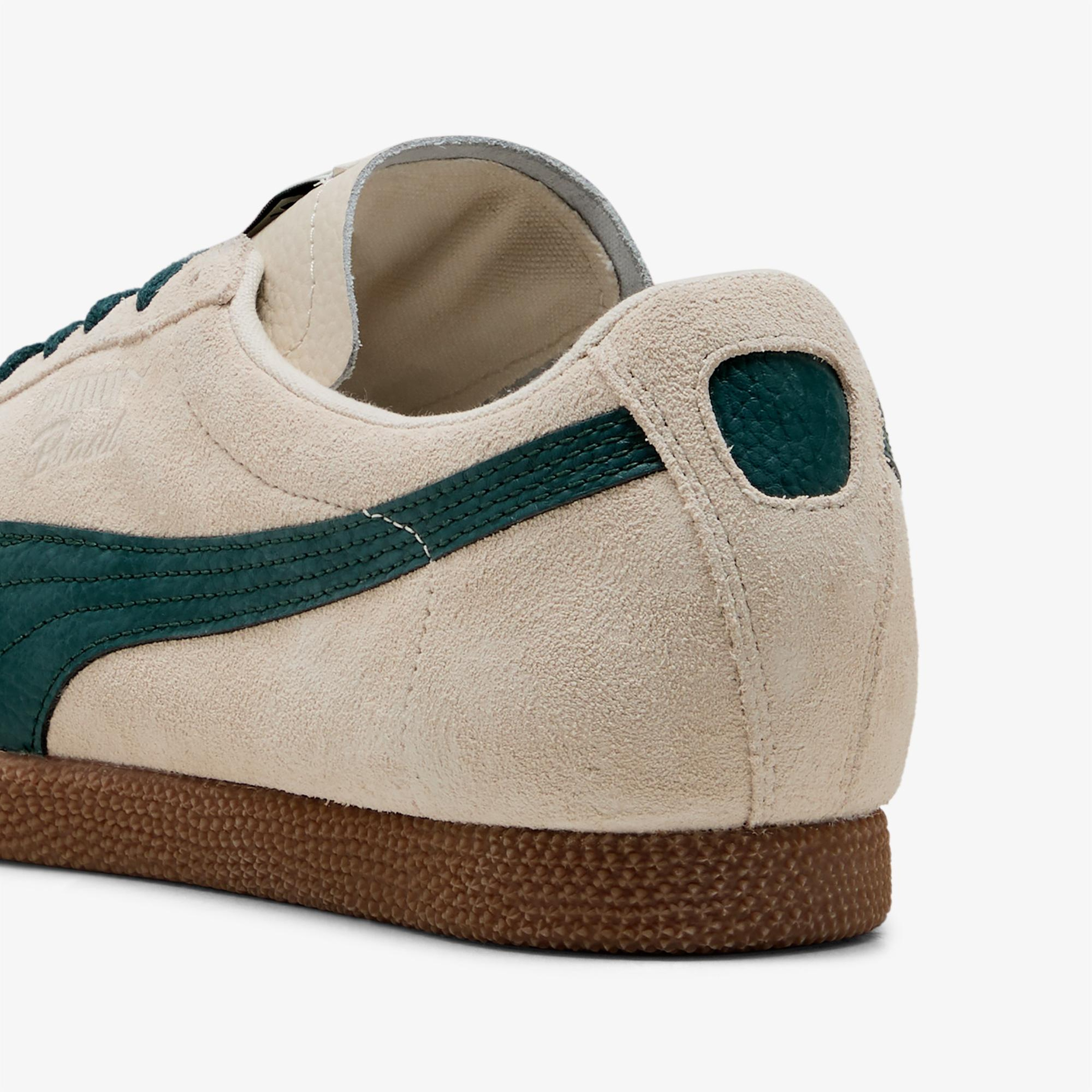 Puma Brasil Leather Unisex Krem Spor Ayakkabı