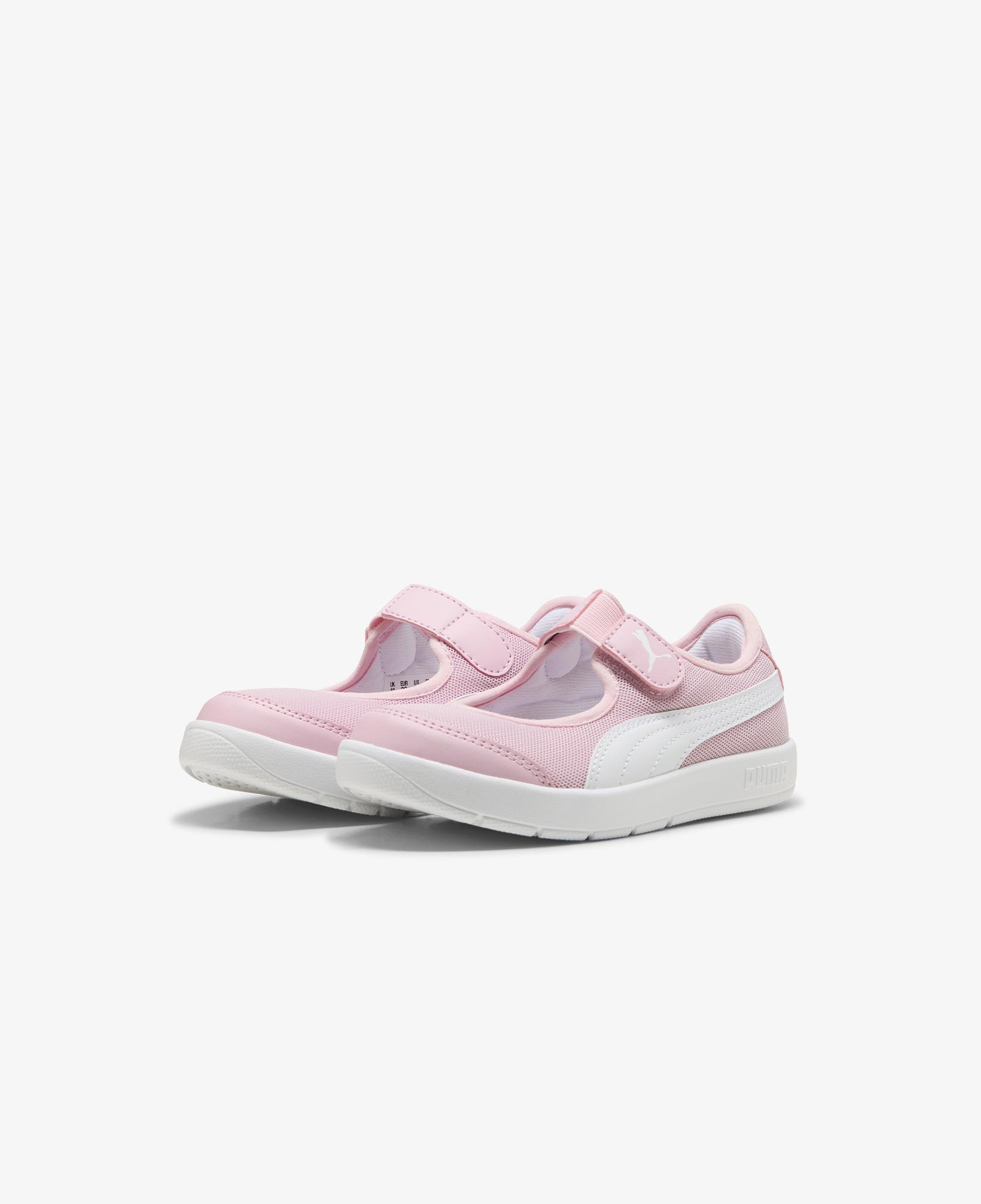 Puma Courtflex V3 Lina V Çocuk Pembe Spor Ayakkabı