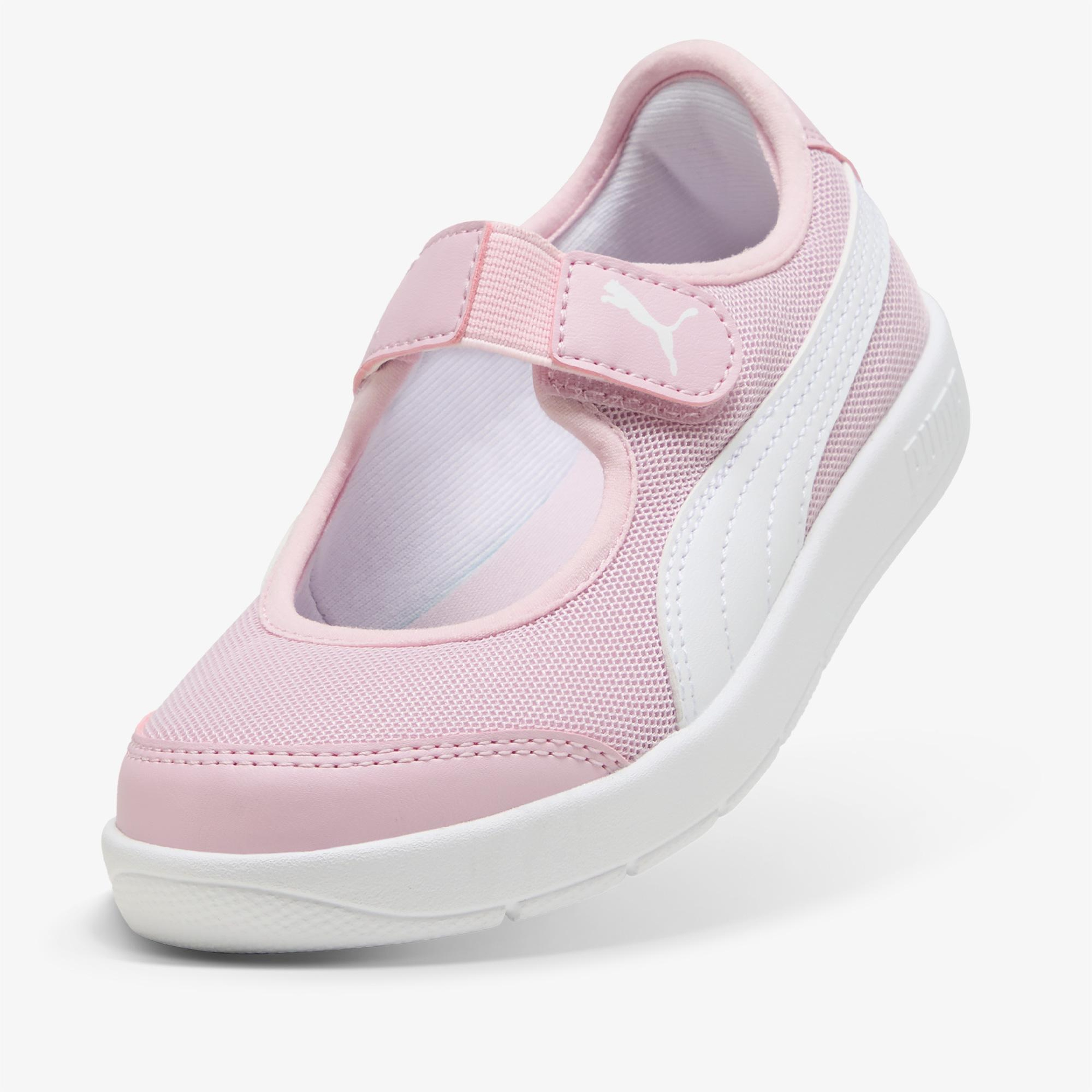 Puma Courtflex V3 Lina V Çocuk Pembe Spor Ayakkabı