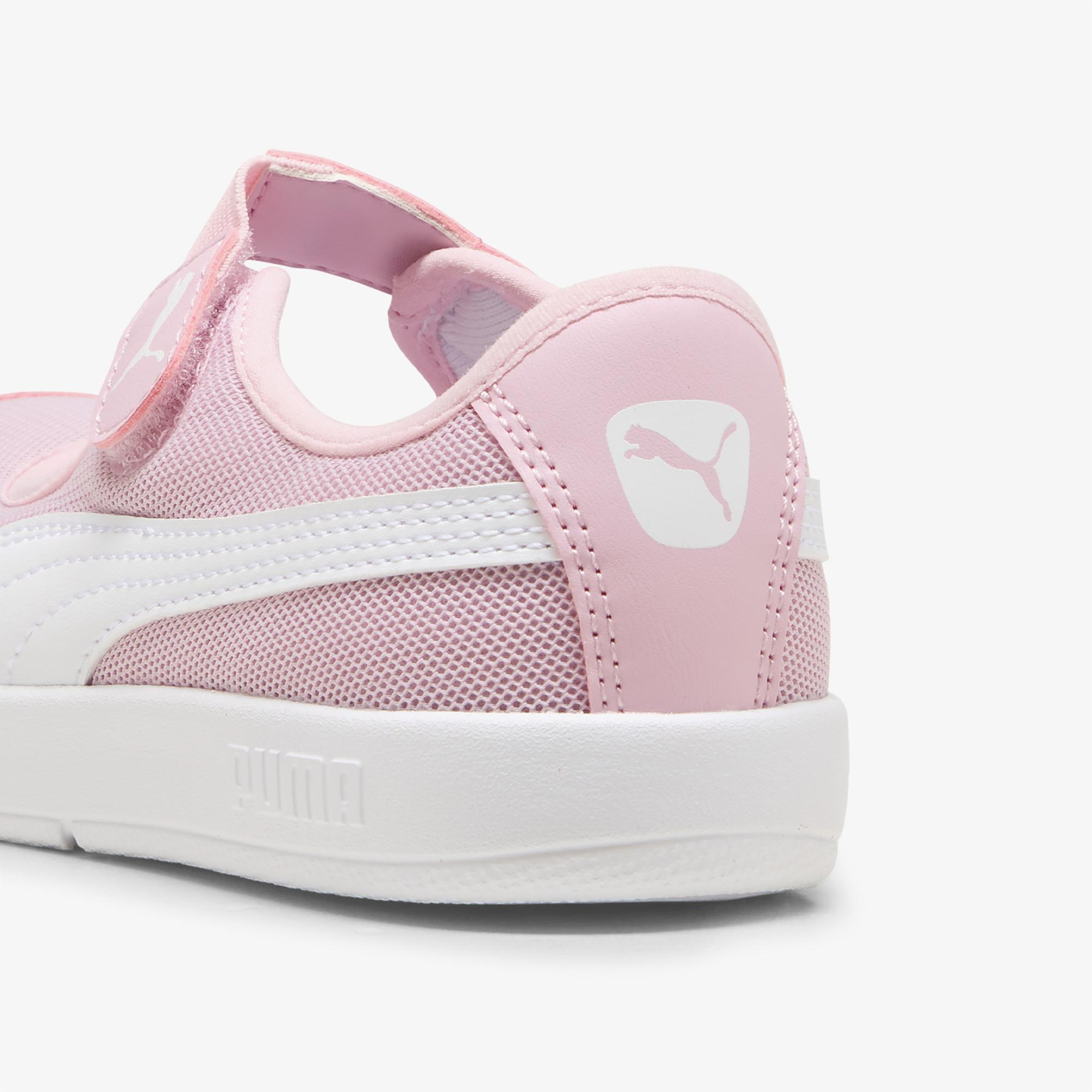 Puma Courtflex V3 Lina V Çocuk Pembe Spor Ayakkabı