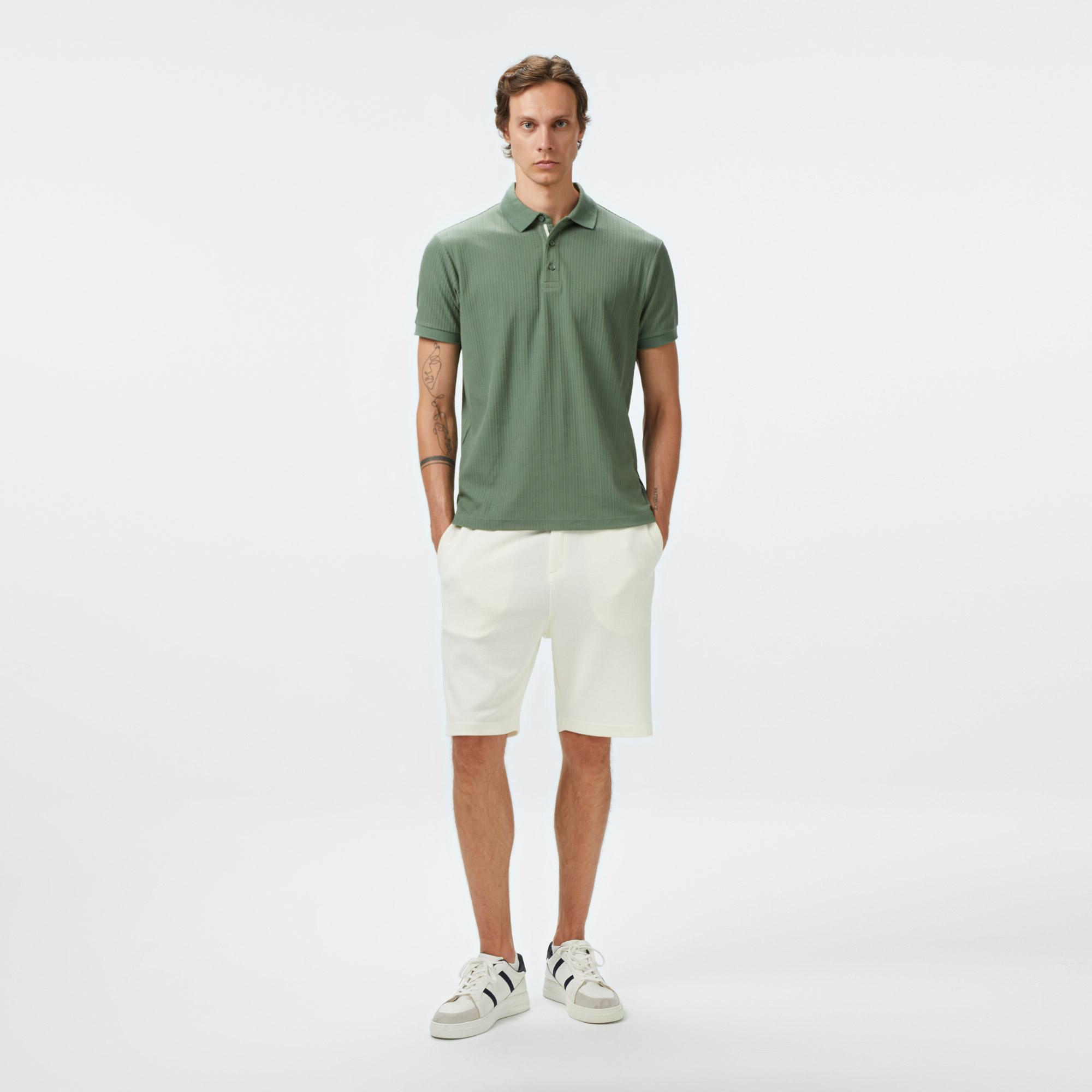 Nautica Erkek Yeşil Regular Fit Polo Yaka T-Shirt