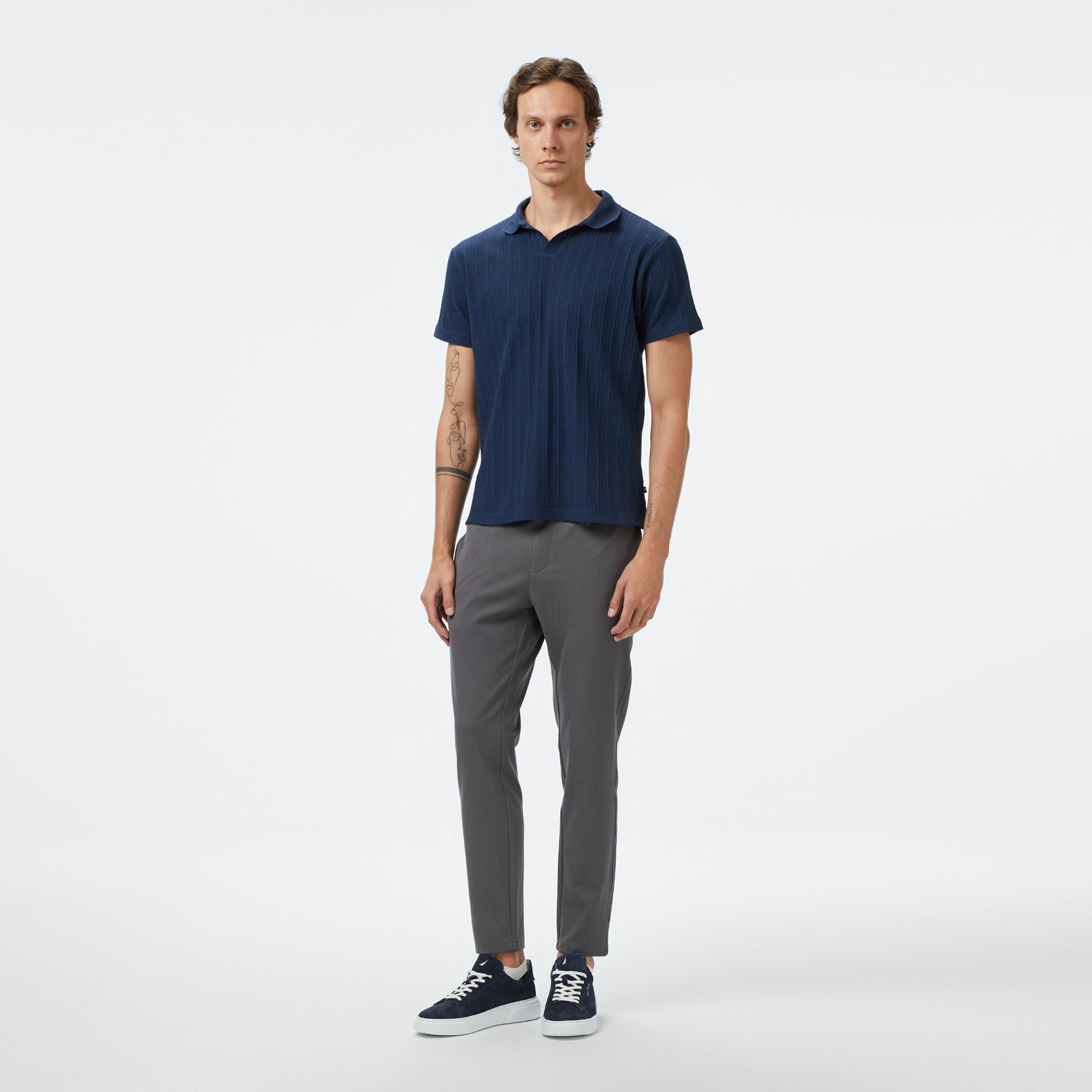 Nautica Erkek Lacivert Classic Fit Polo Yaka T-Shirt