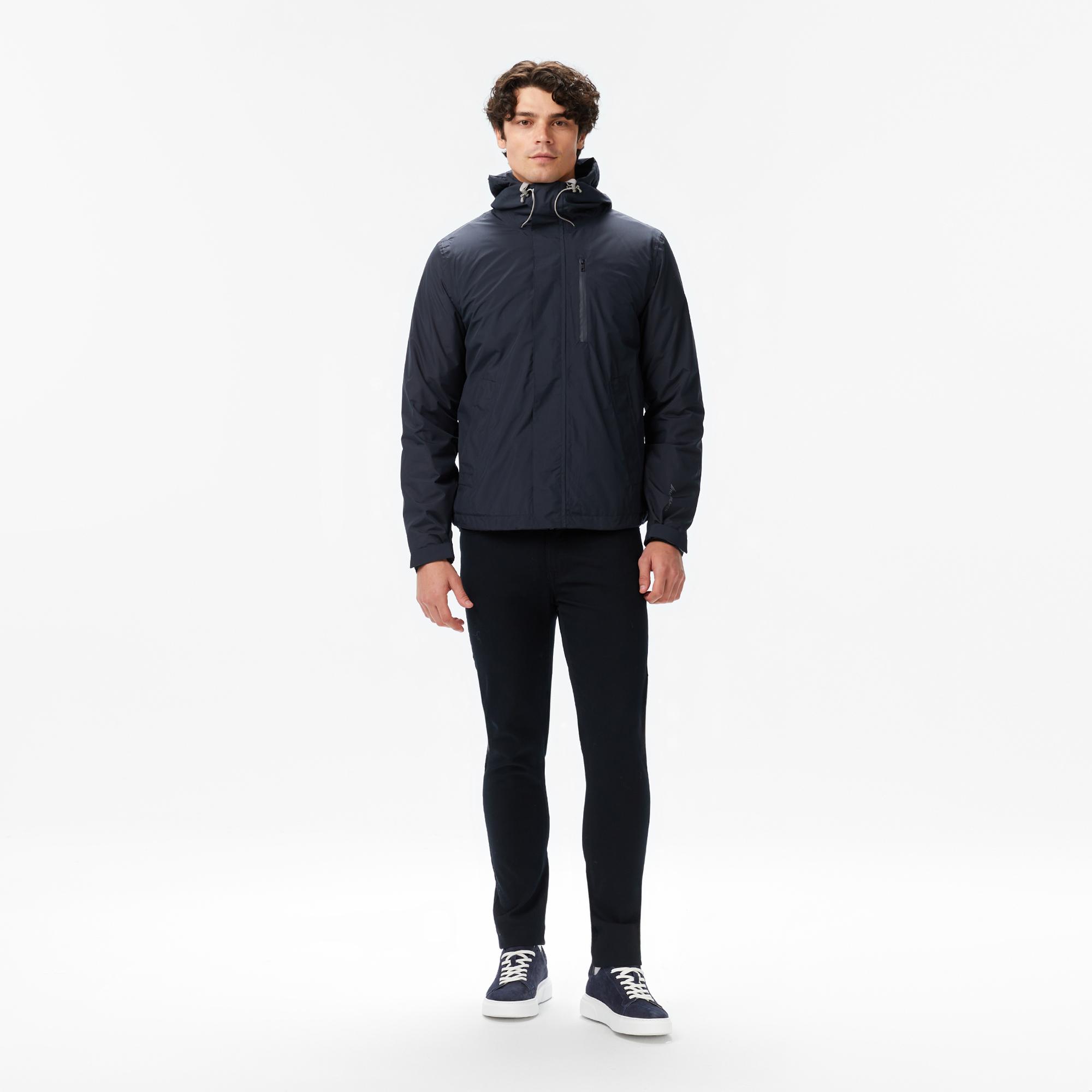 Nautica Erkek Siyah Regular Fit Rain Breaker Yağmurluk