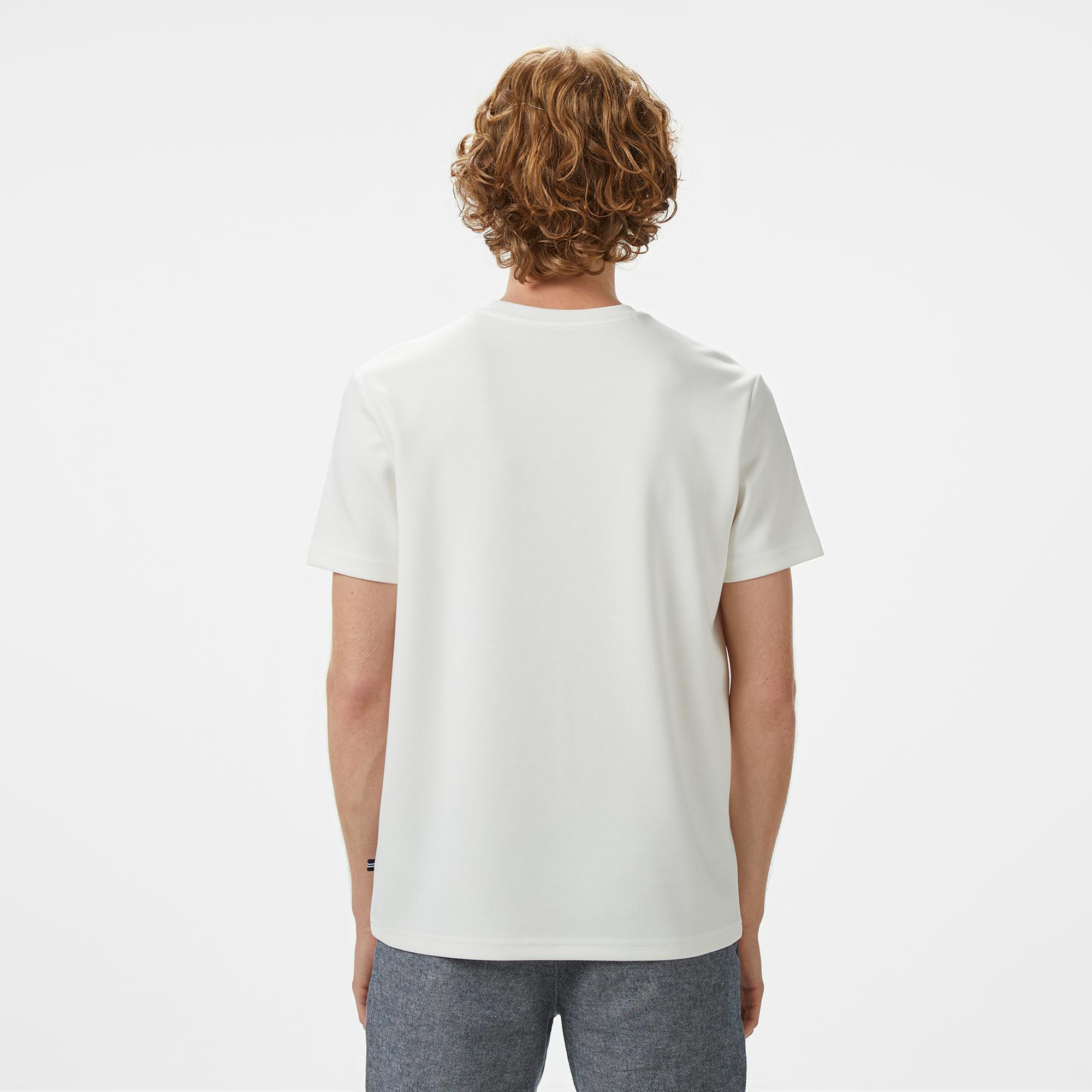 Nautica Erkek Beyaz Classic Fit T-Shirt