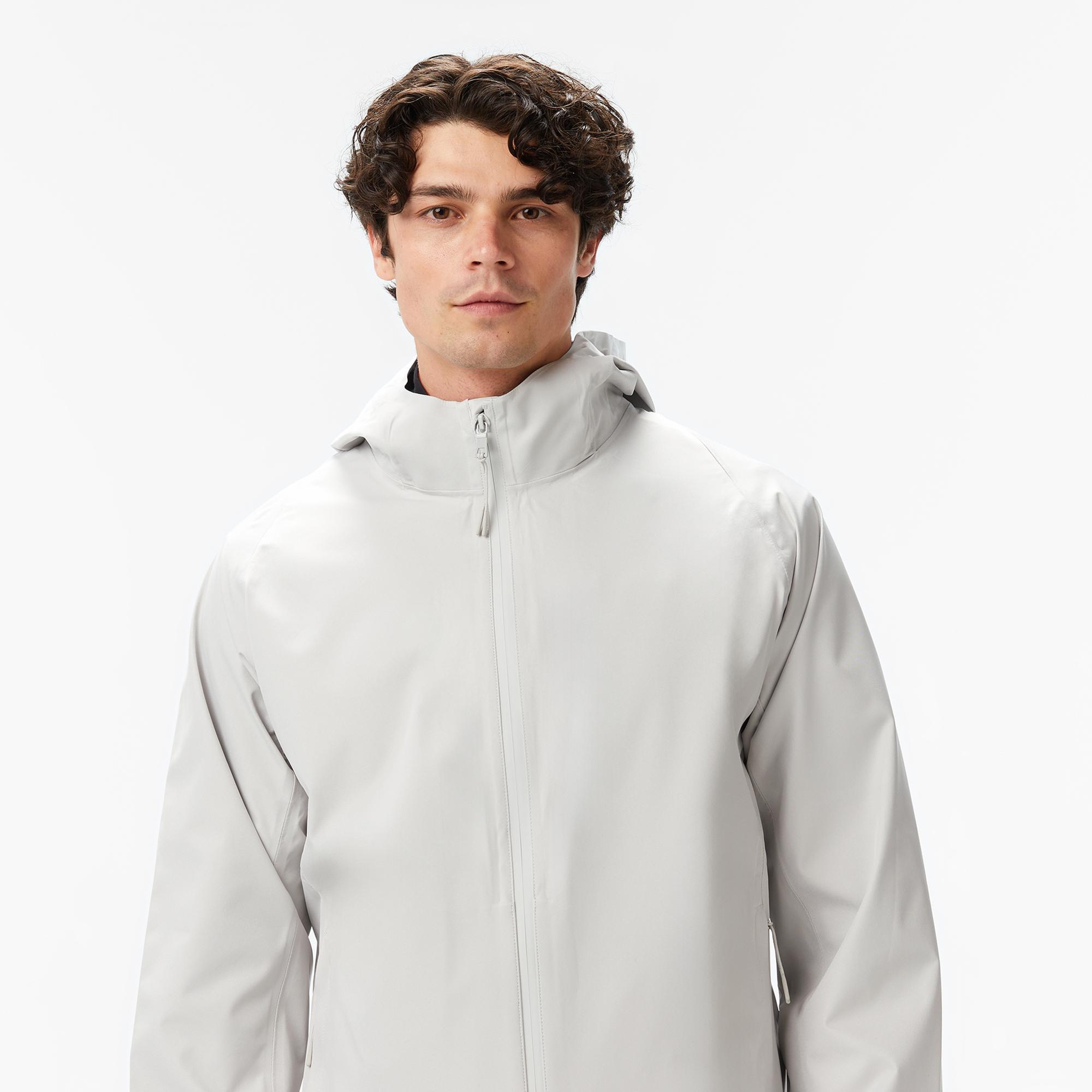 Nautica Erkek Gri Regular Fit Yağmurluk