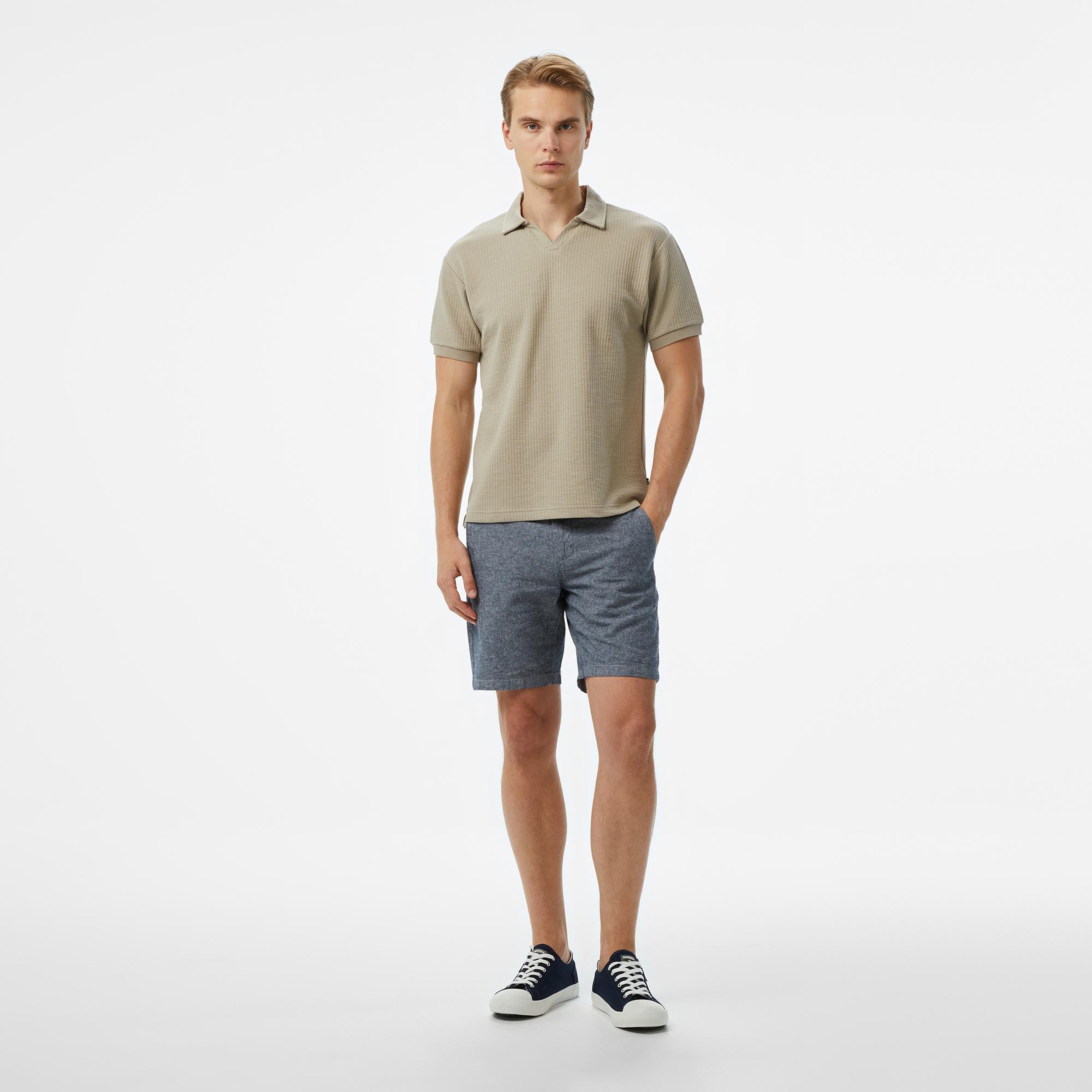 Nautica Erkek Bej Classic Fit Polo