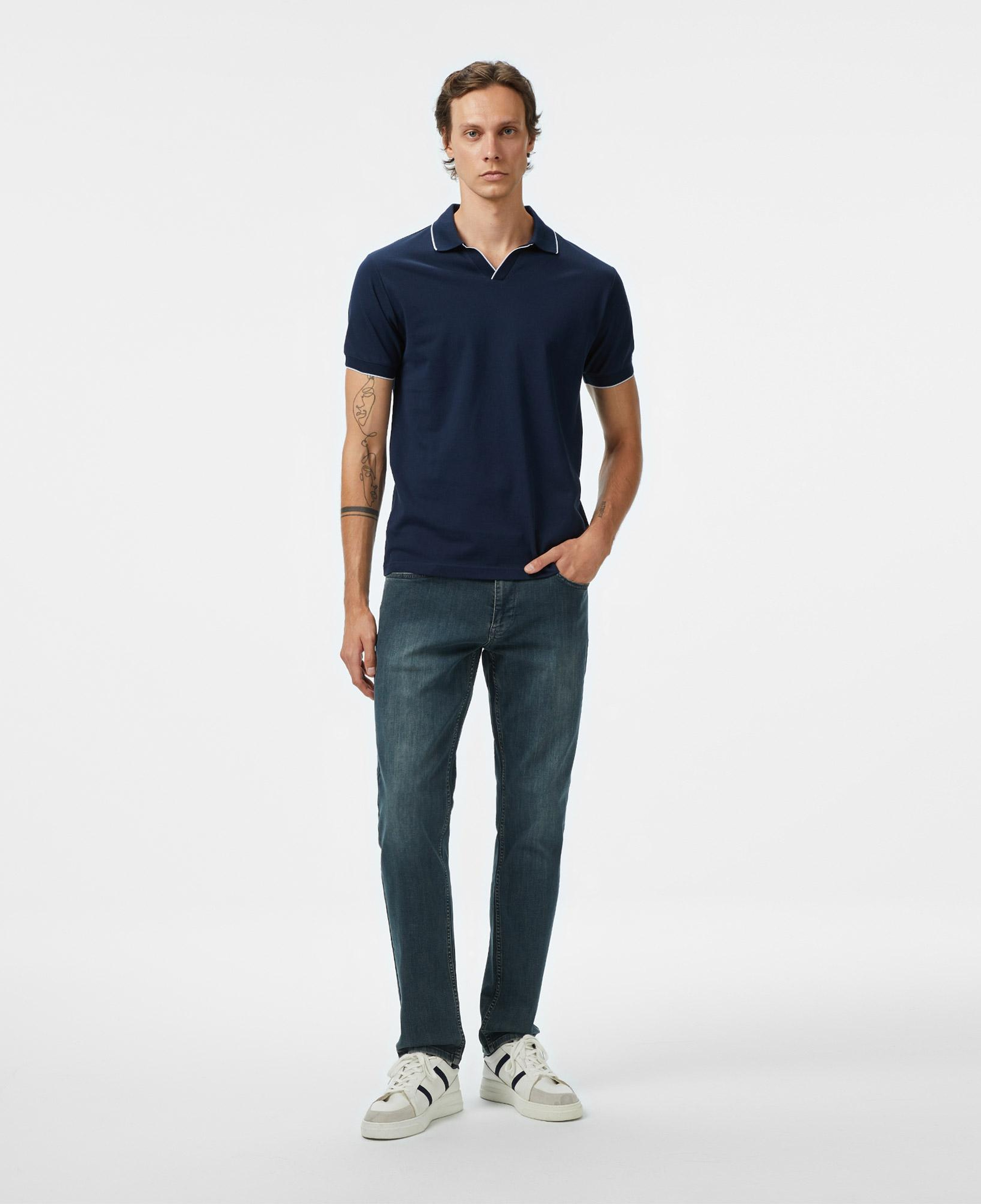 Nautica Erkek Lacivert Classic Fit Polo Yaka T-Shirt